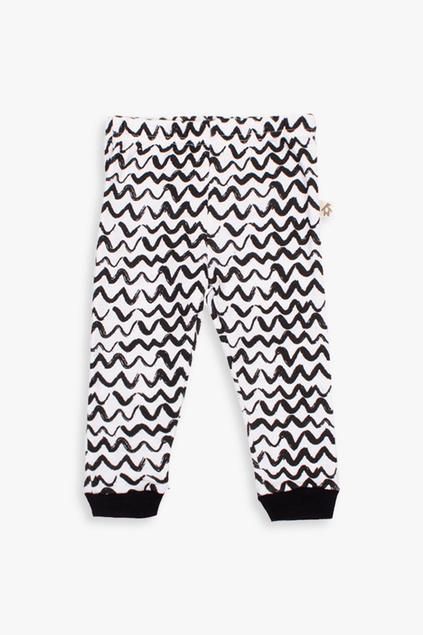 Snugabye Black & White Zig Zag Basic Pants