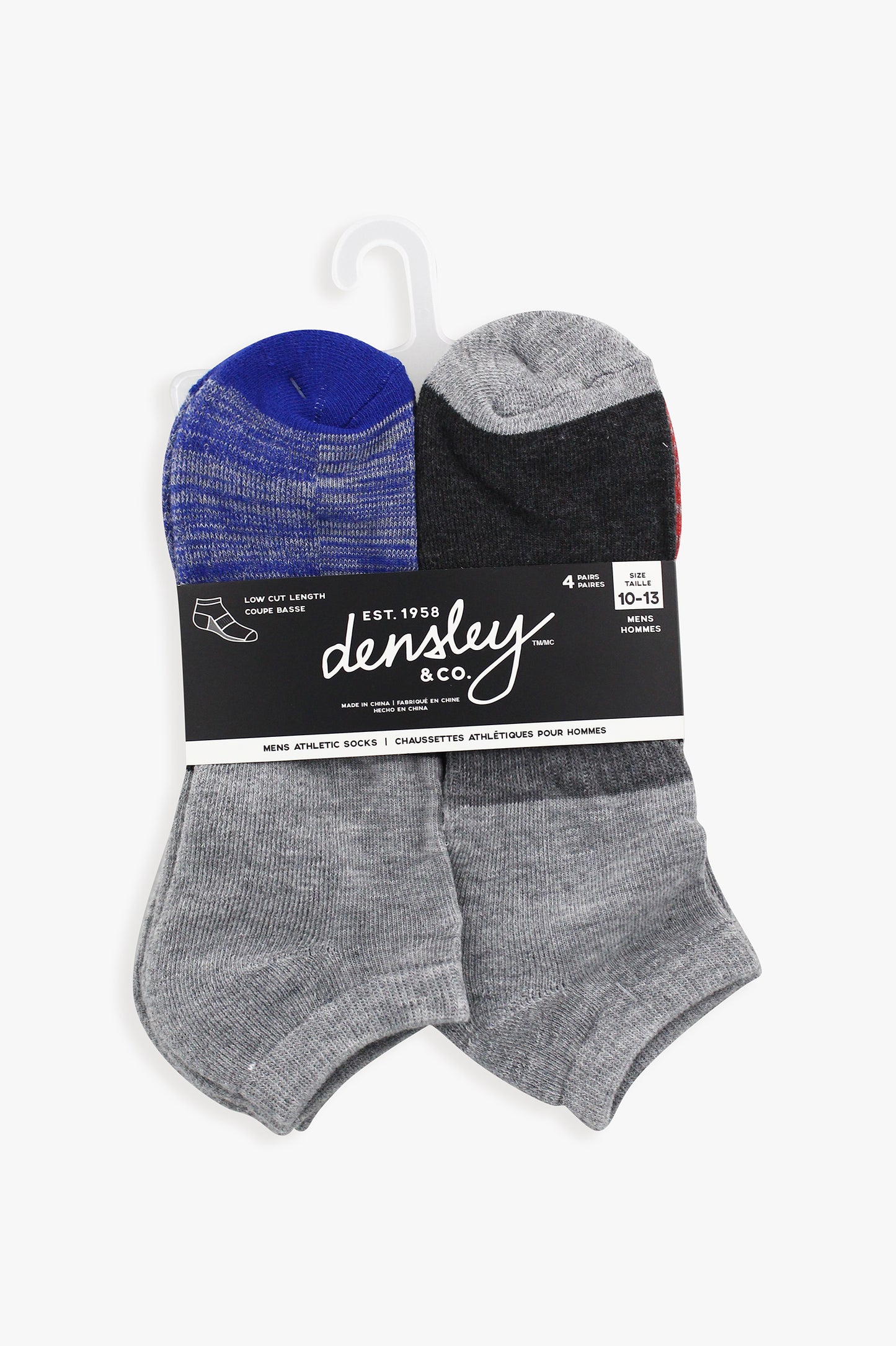 Mens 4-Pack Athletic No Show Socks