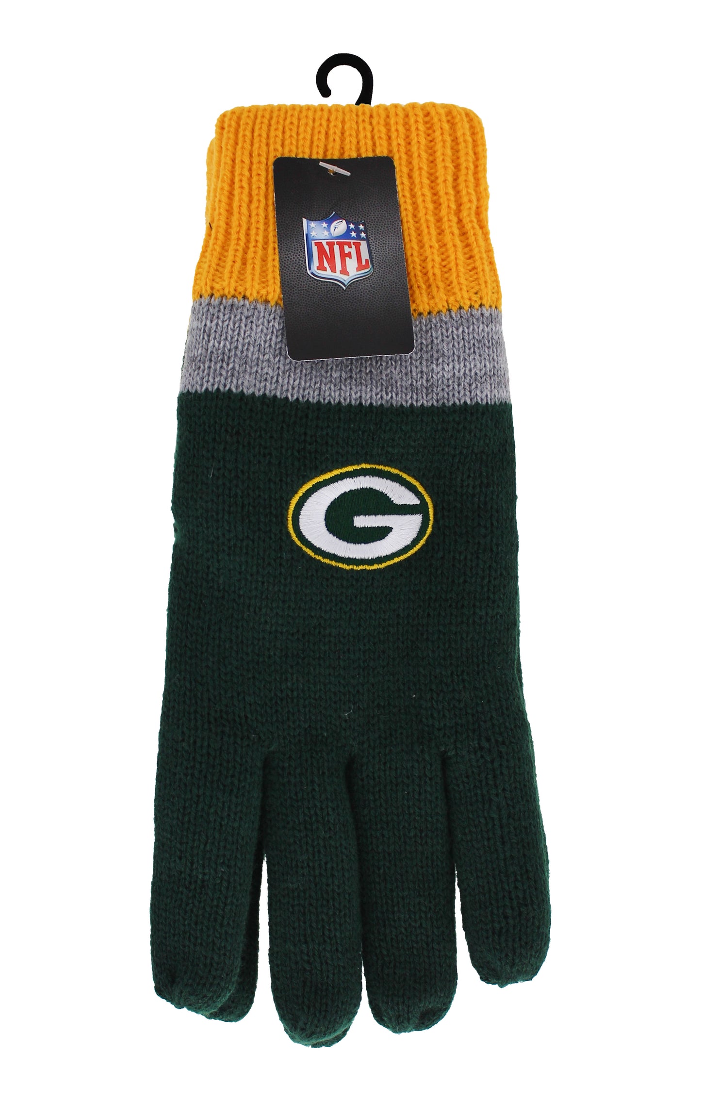 NFL Green Bay Packers Men's Lined Winter Cold Weather Gloves