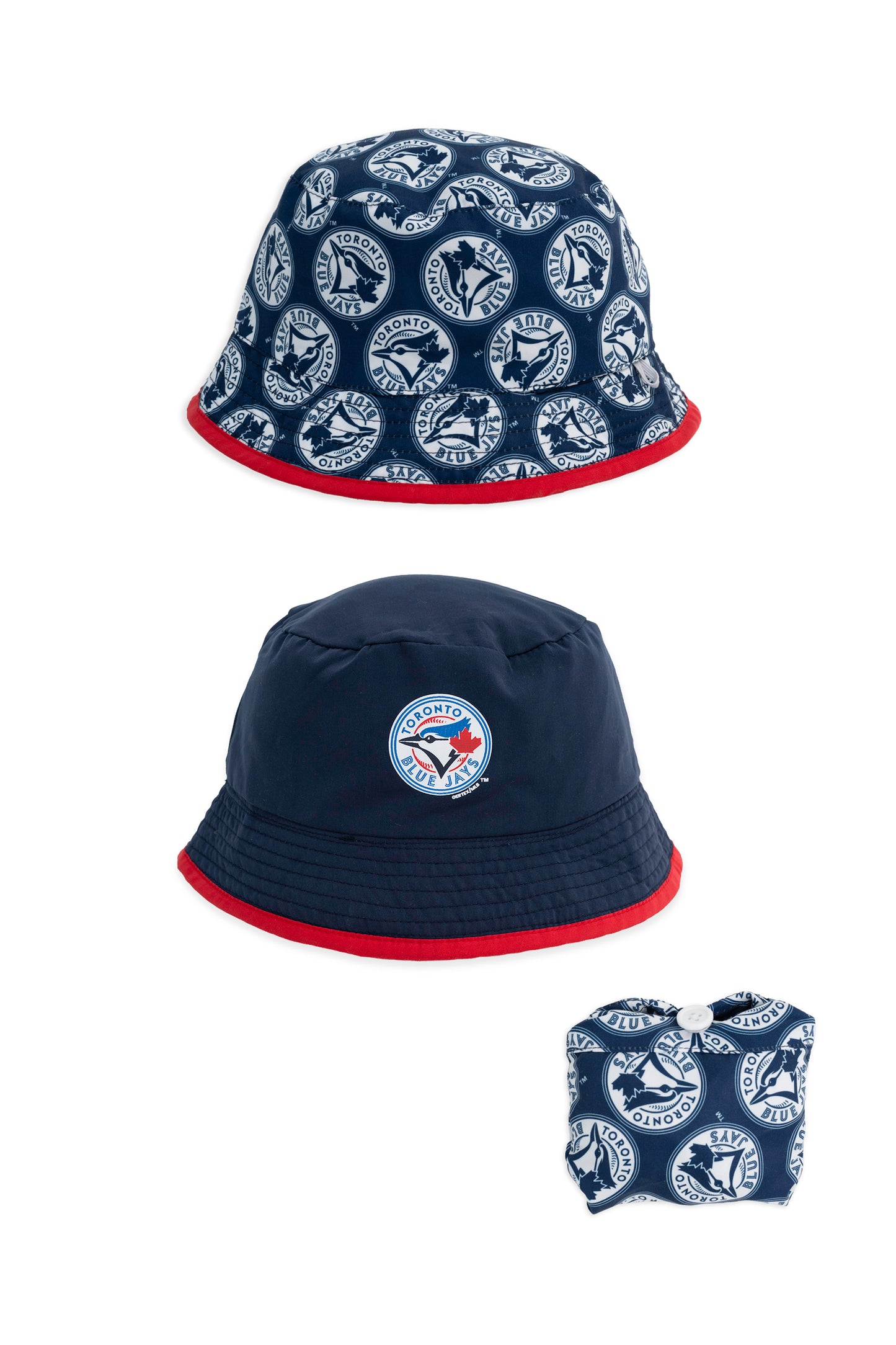 MLB Toronto Blue Jays Baby Toddler Reversible & Packable Bucket Hat