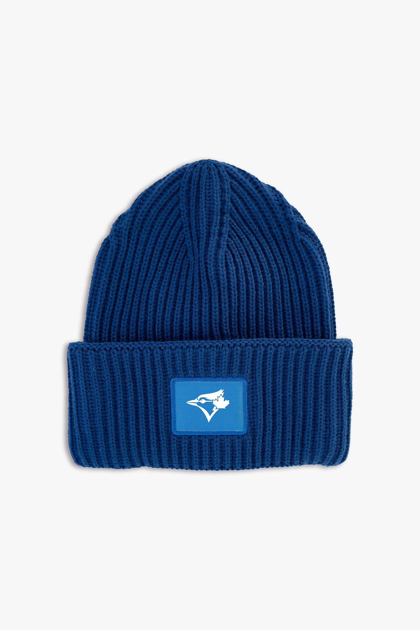 MLB Toronto Blue Jays Adult Royal Blue Oversized Triple Cuff Toque Beanie with Printed Logo