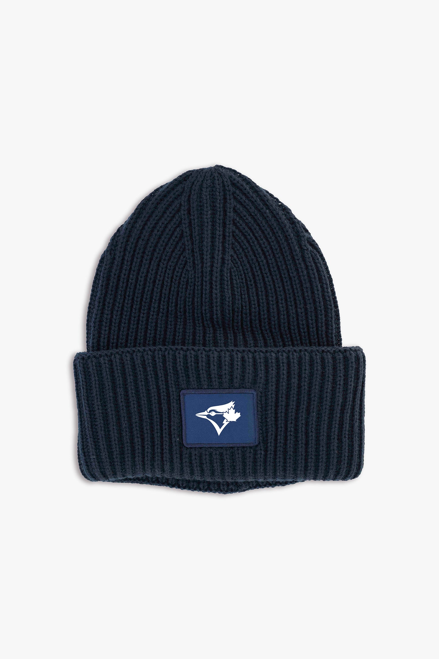 MLB Toronto Blue Jays Adult Navy Oversized Triple Cuff Toque Beanie with Printed Logo