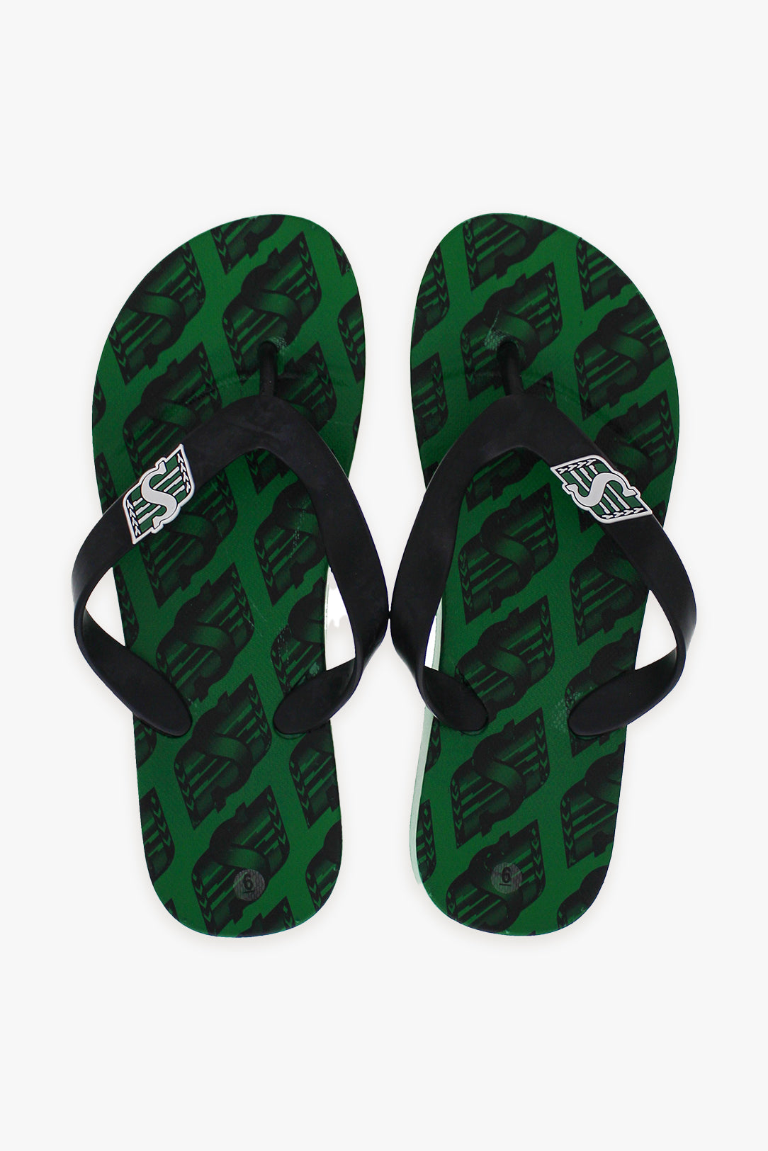 Gertex CFL Saskatchewan Roughriders Ladies Premium Flip Flops Slippers