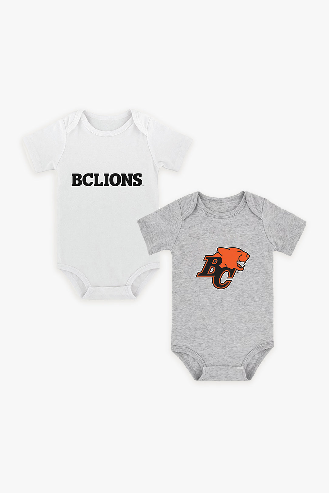 Gertex CFL 2-Pack Baby Bodysuits in White and Grey
