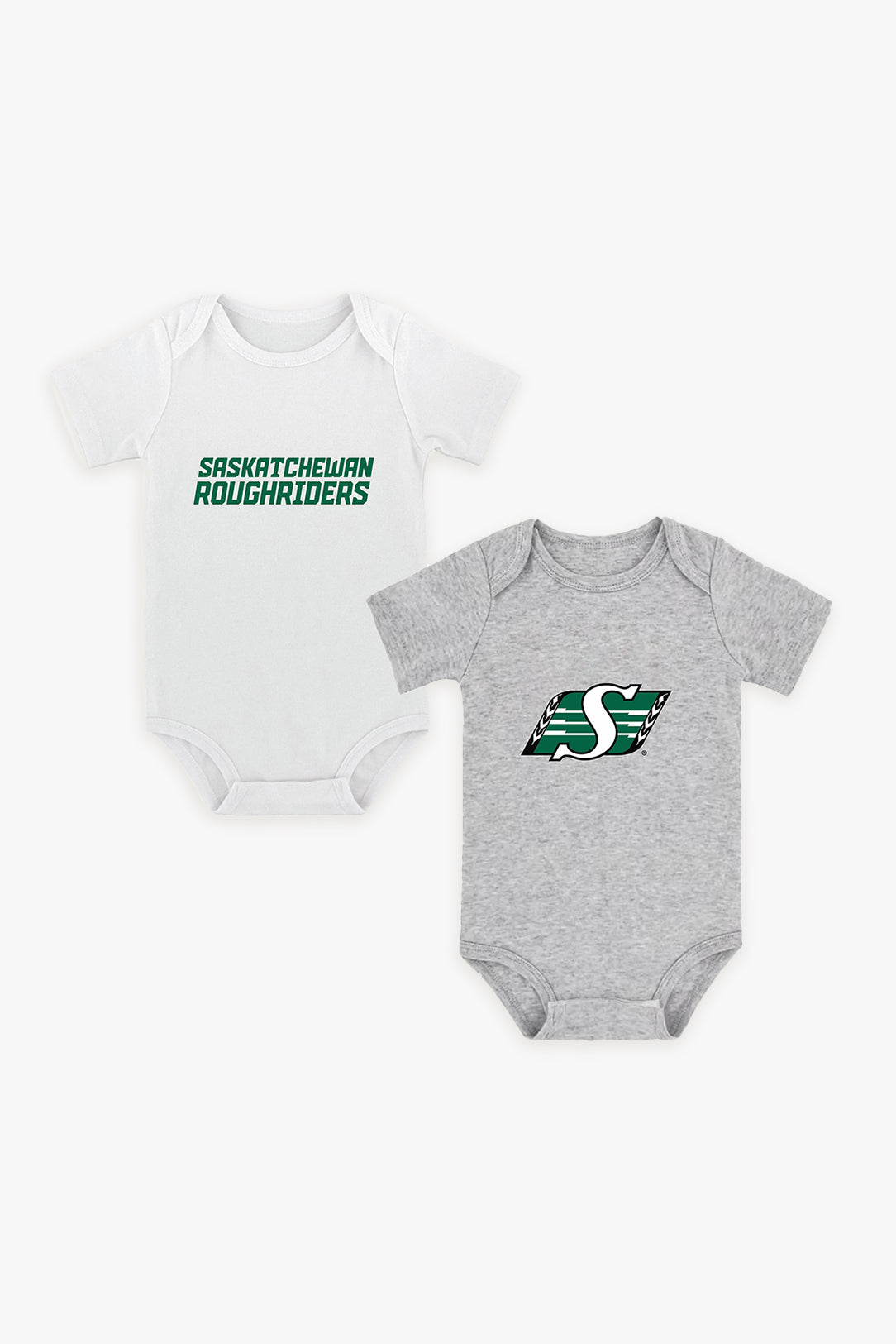 Gertex CFL 2-Pack Baby Bodysuits in White and Grey