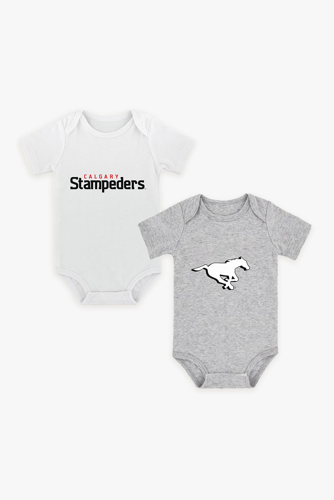 Gertex CFL 2-Pack Baby Bodysuits in White and Grey