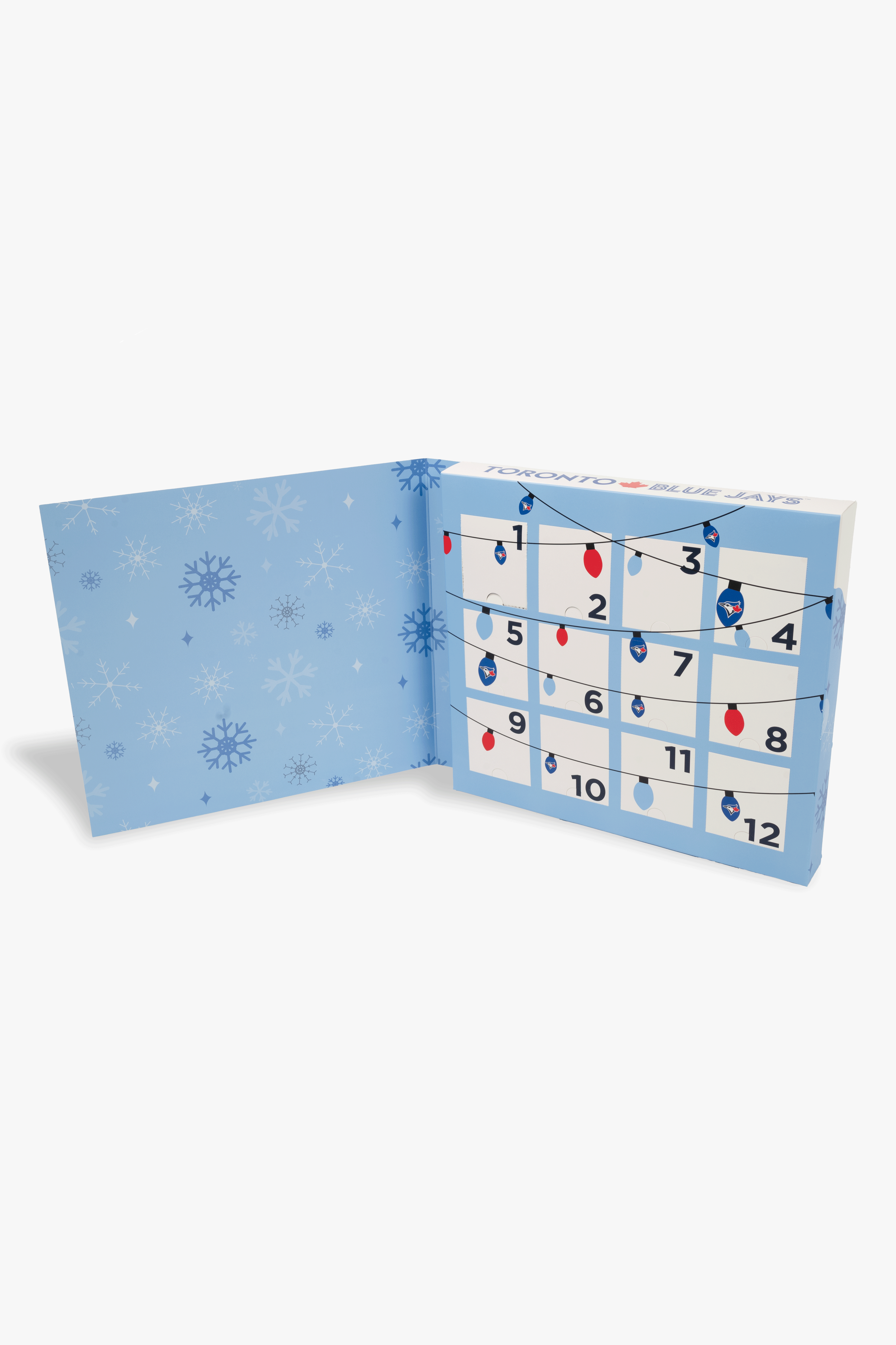 Ladies Toronto Blue Jays 12 Days of Socks Advent Calendar, MLB Holiday Gift Set