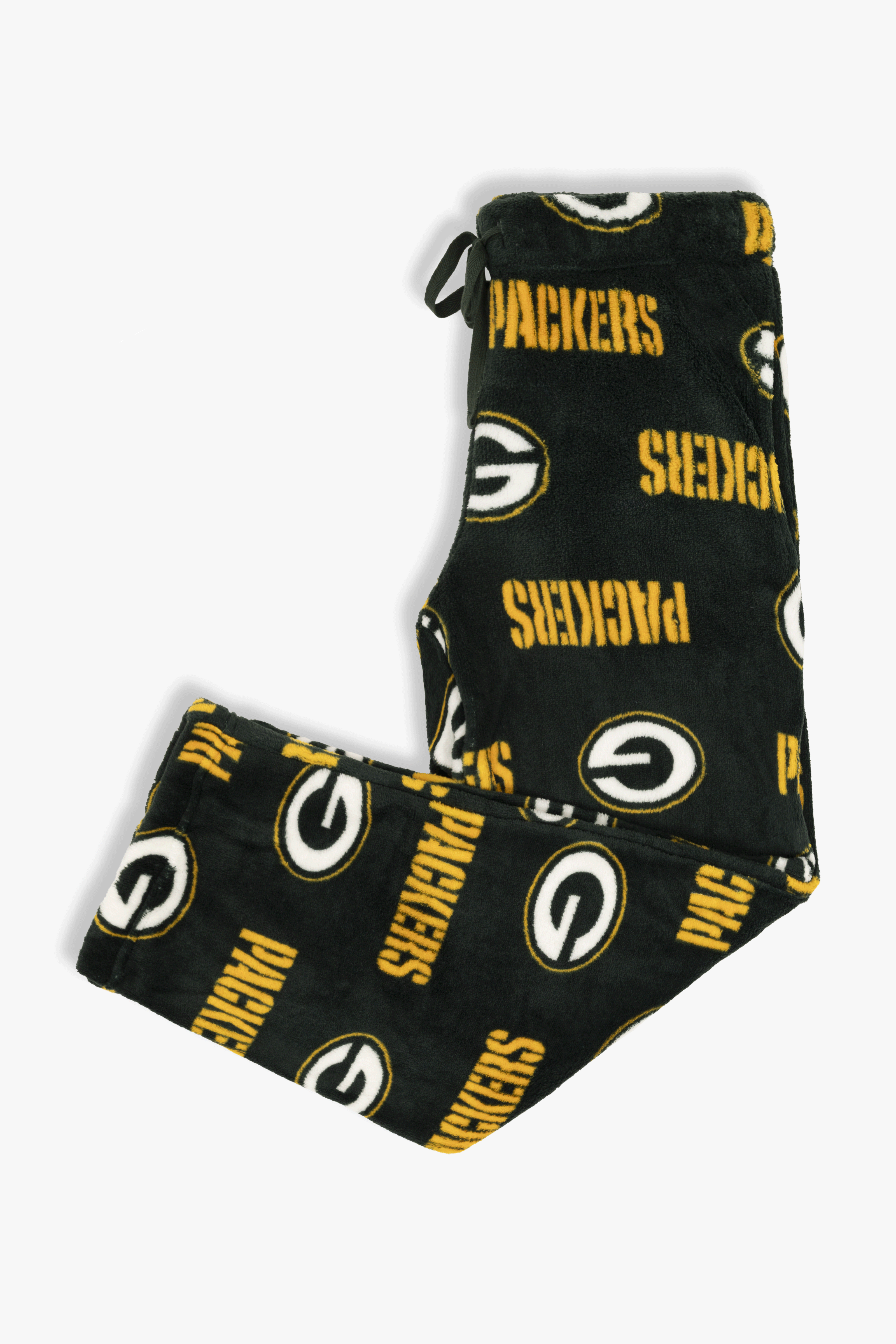 Green Bay Packers Youth Fleece Pajama Pants, NFL Kids Lounge Pants with Pockets, Children's S-XL