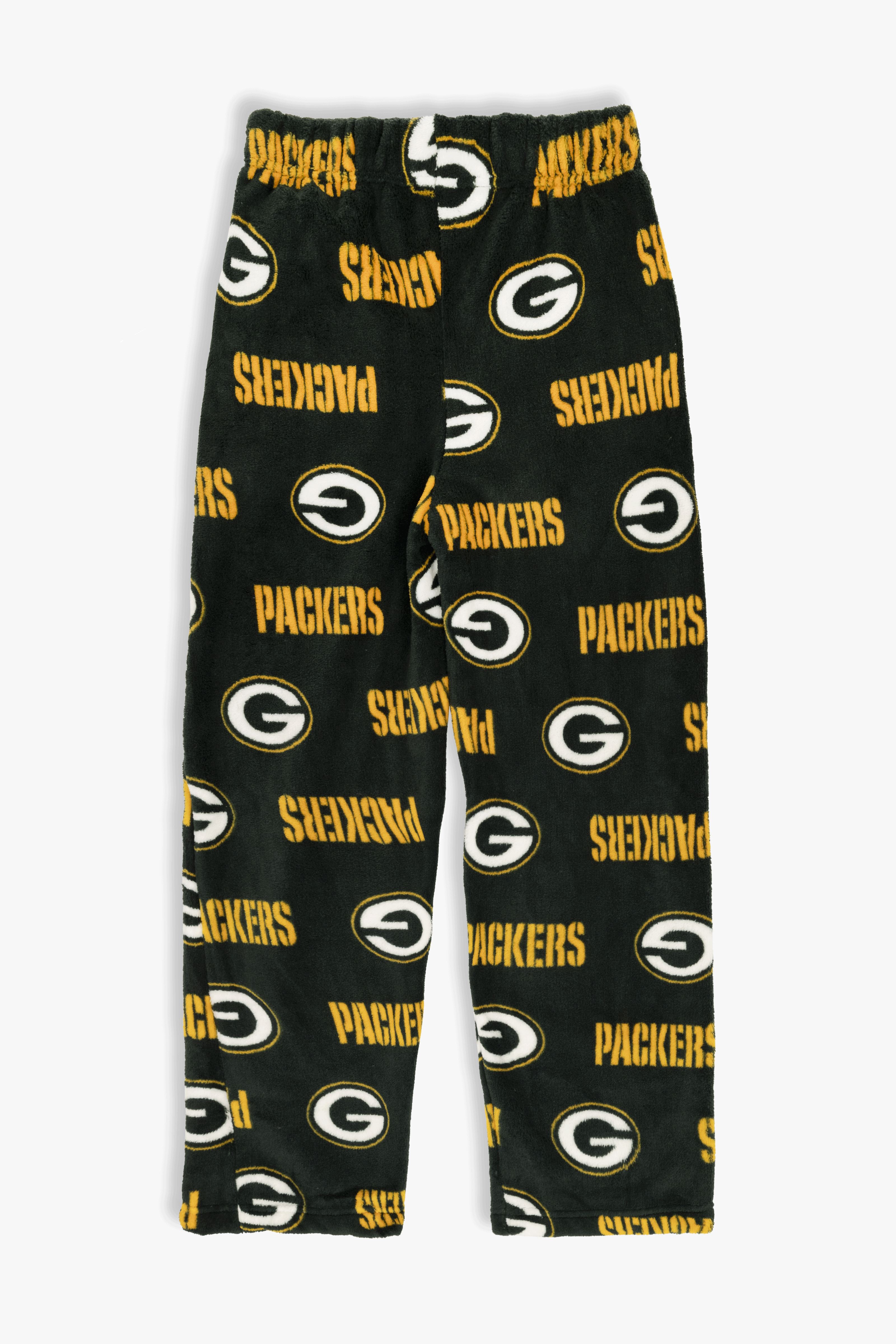 Green Bay Packers Youth Fleece Pajama Pants, NFL Kids Lounge Pants with Pockets, Children's S-XL