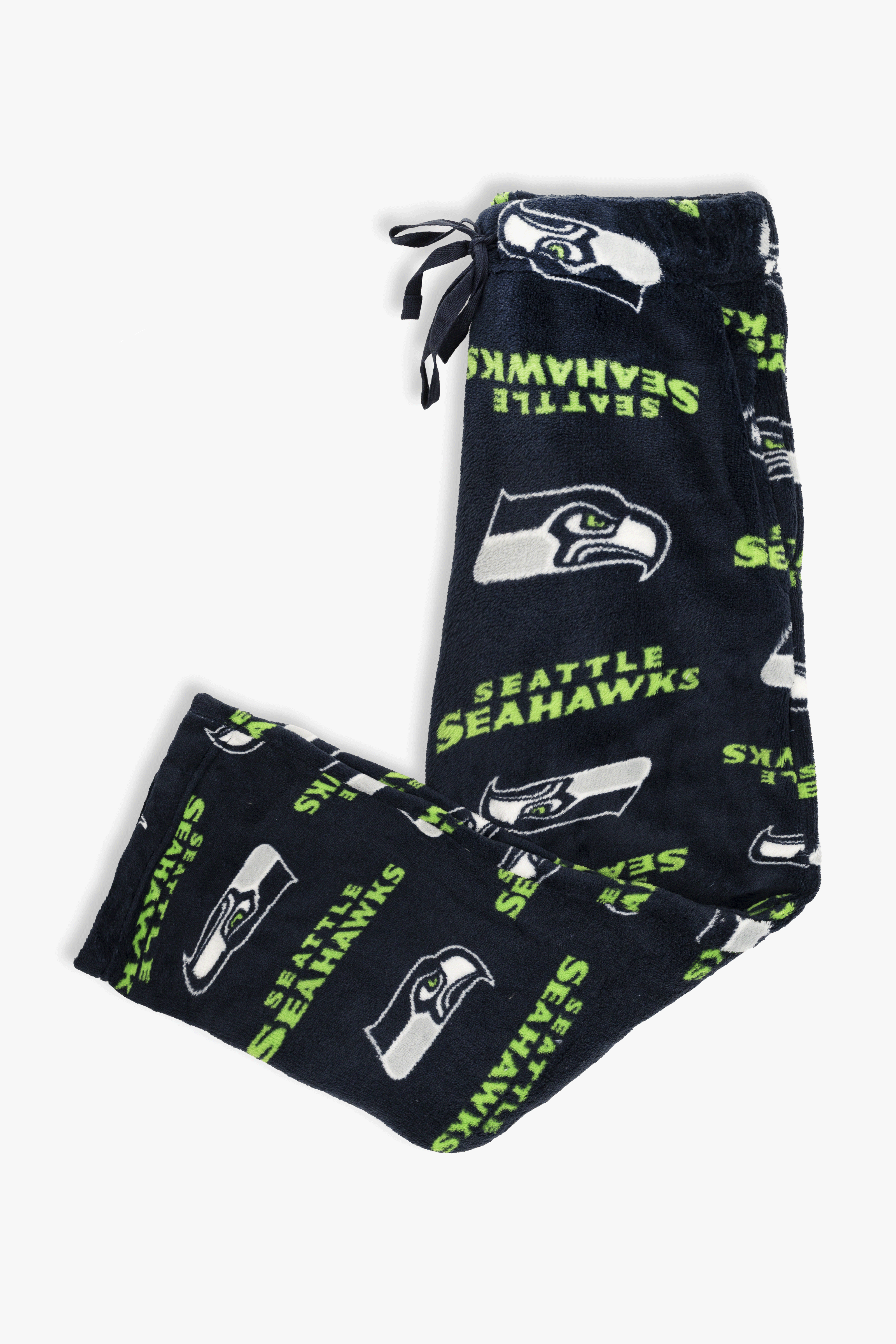 Seattle Seahawks Youth Fleece Pajama Pants, NFL Kids Lounge Pants with Pockets, Children's S-XL