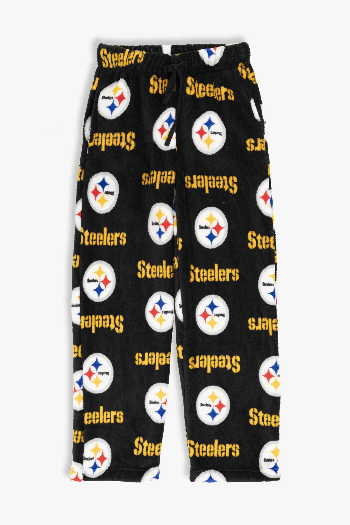 Pittsburgh Steelers Youth Fleece Pajama Pants, NFL Kids Lounge Pants with Pockets, Children's S-XL