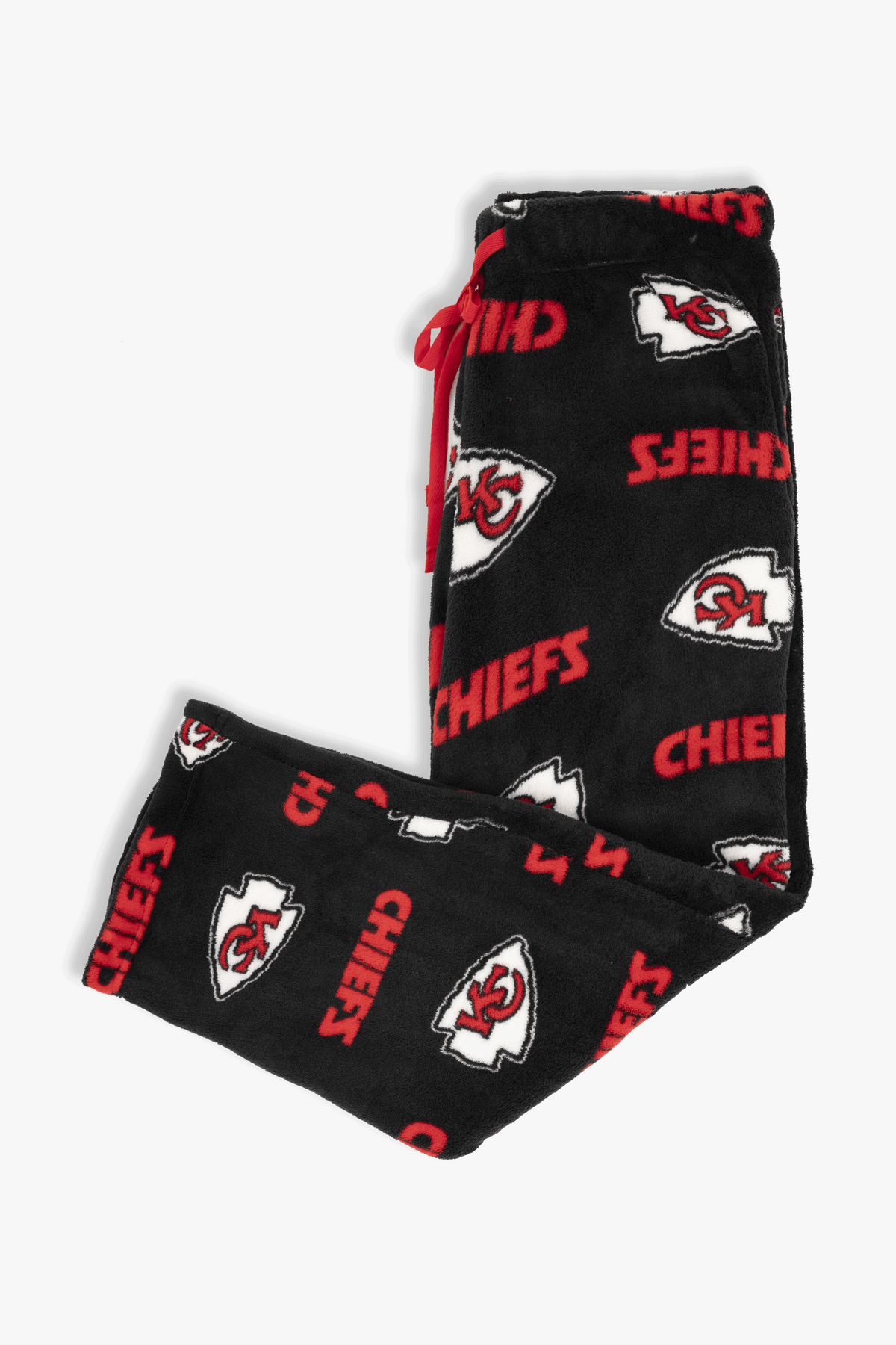 Kansas City Chiefs Youth Fleece Pajama Pants, NFL Kids Lounge Pants with Pockets, Children's S-XL
