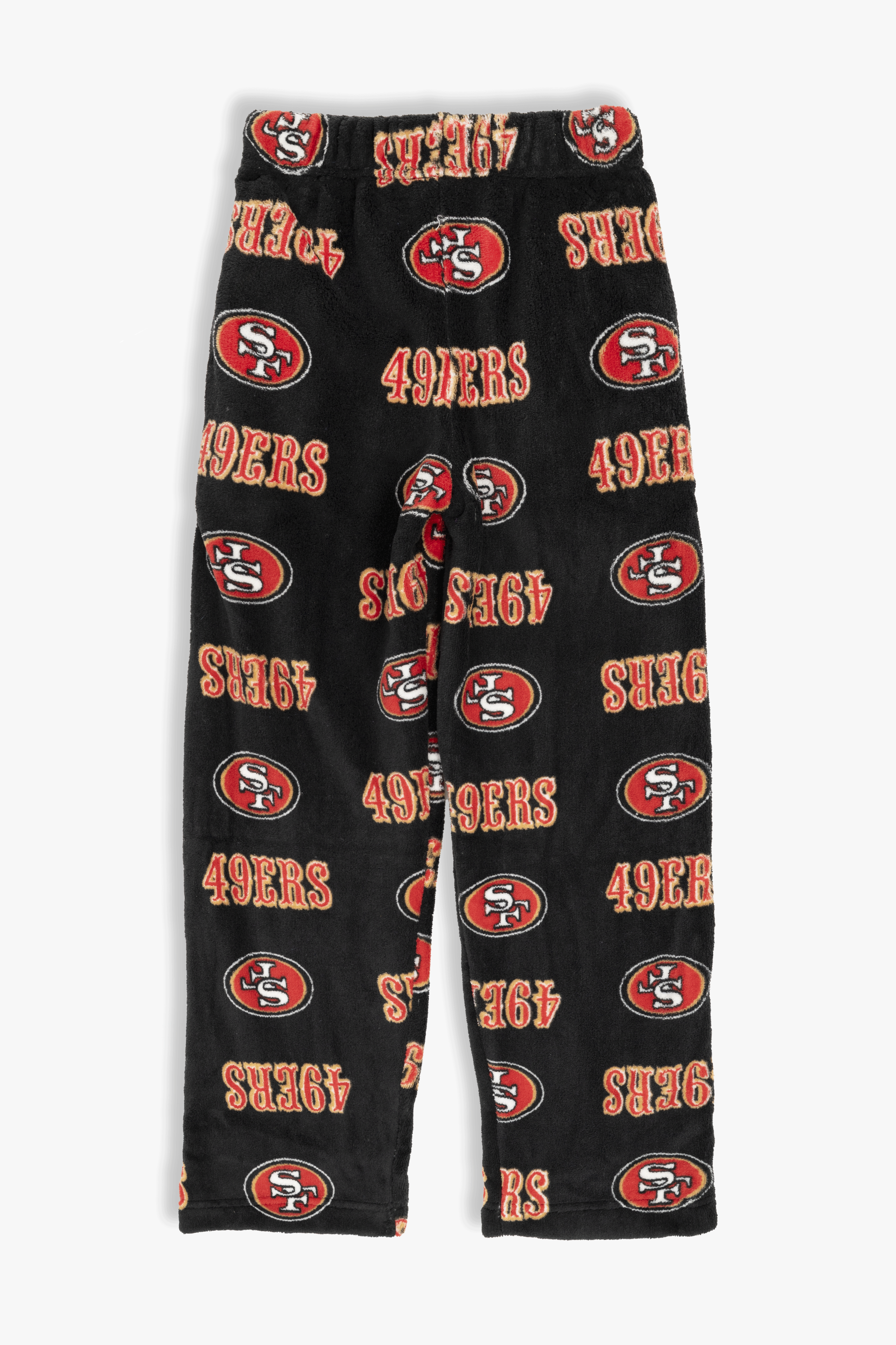 San Francisco 49ers Youth Fleece Pajama Pants, NFL Kids Lounge Pants with Pockets, Children's S-XL