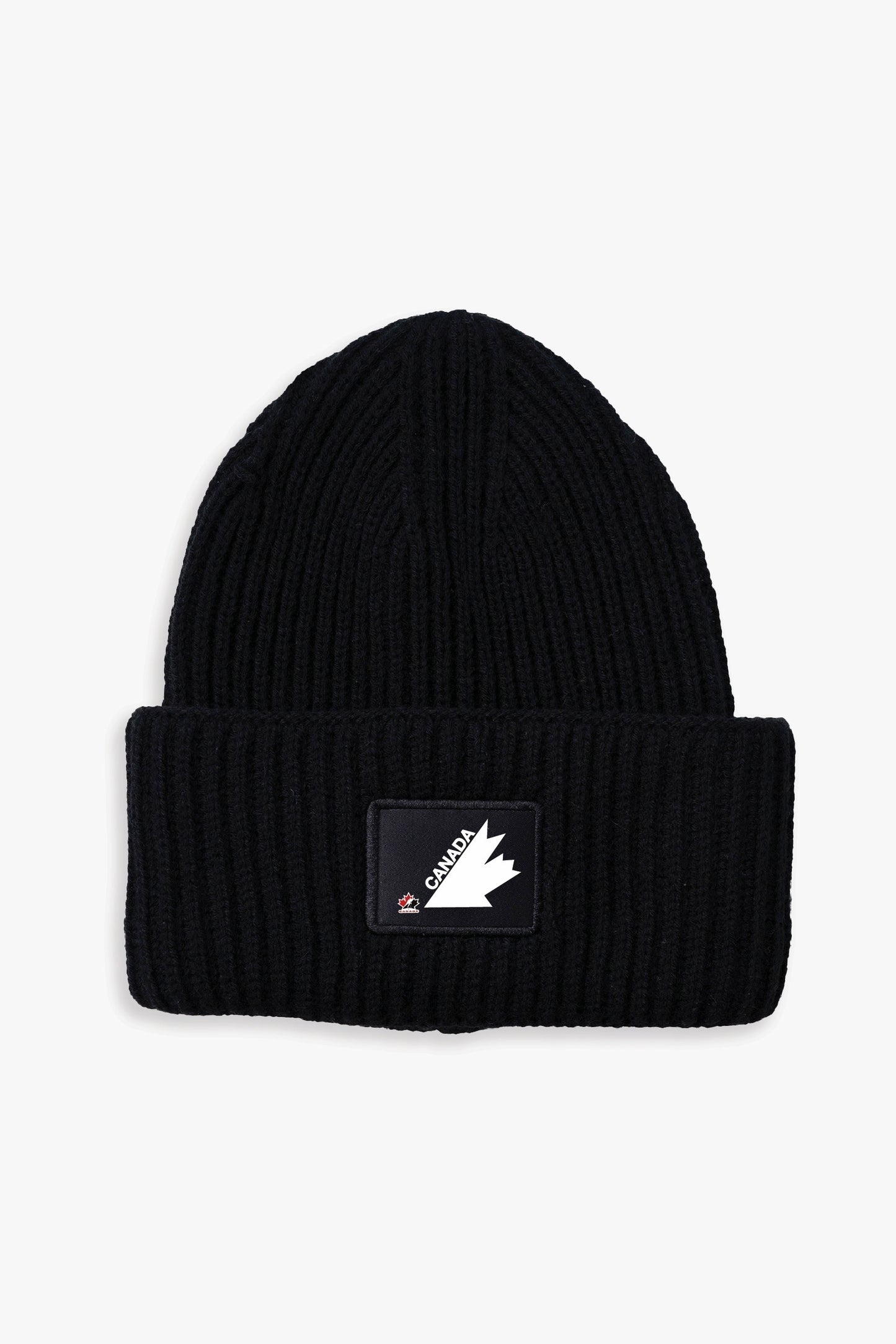 Hockey Canada Adult Oversized Triple Cuff Patch Beanie Toque with Printed 1976/1987 Logo