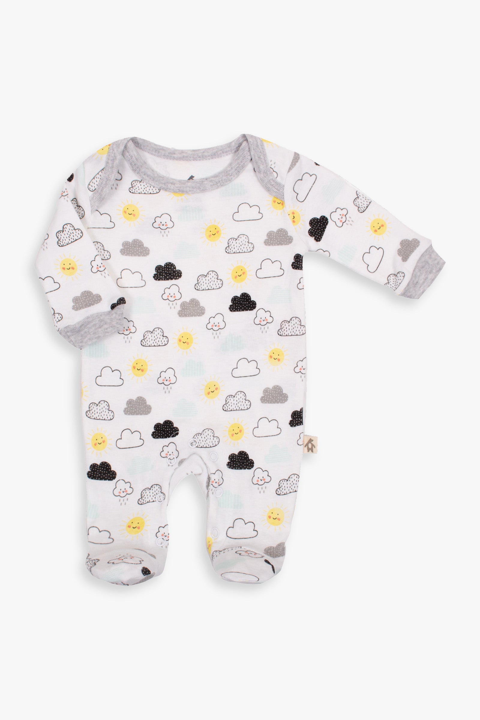 Cloud Footed Clean Front Sleeper with Snaps