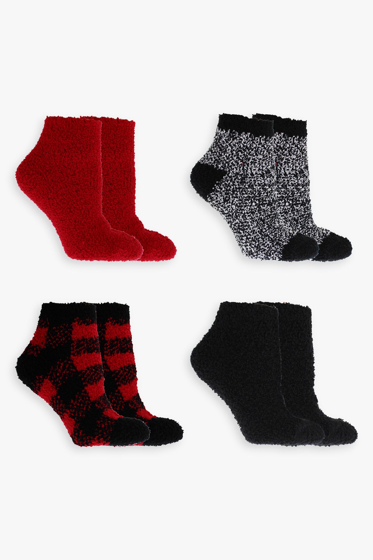 Ladies 4-Pack Softie Ankle Socks Bundle in Gift Box