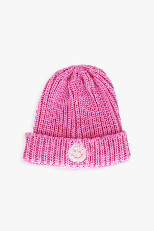 Ladies Cuff Beanie With Embroidery