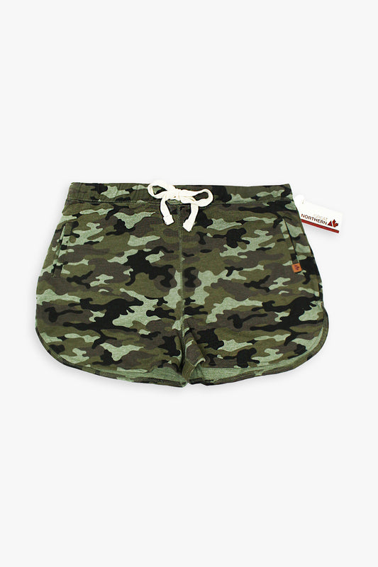 Great Northern Ladies Camouflage French Terry Shorts