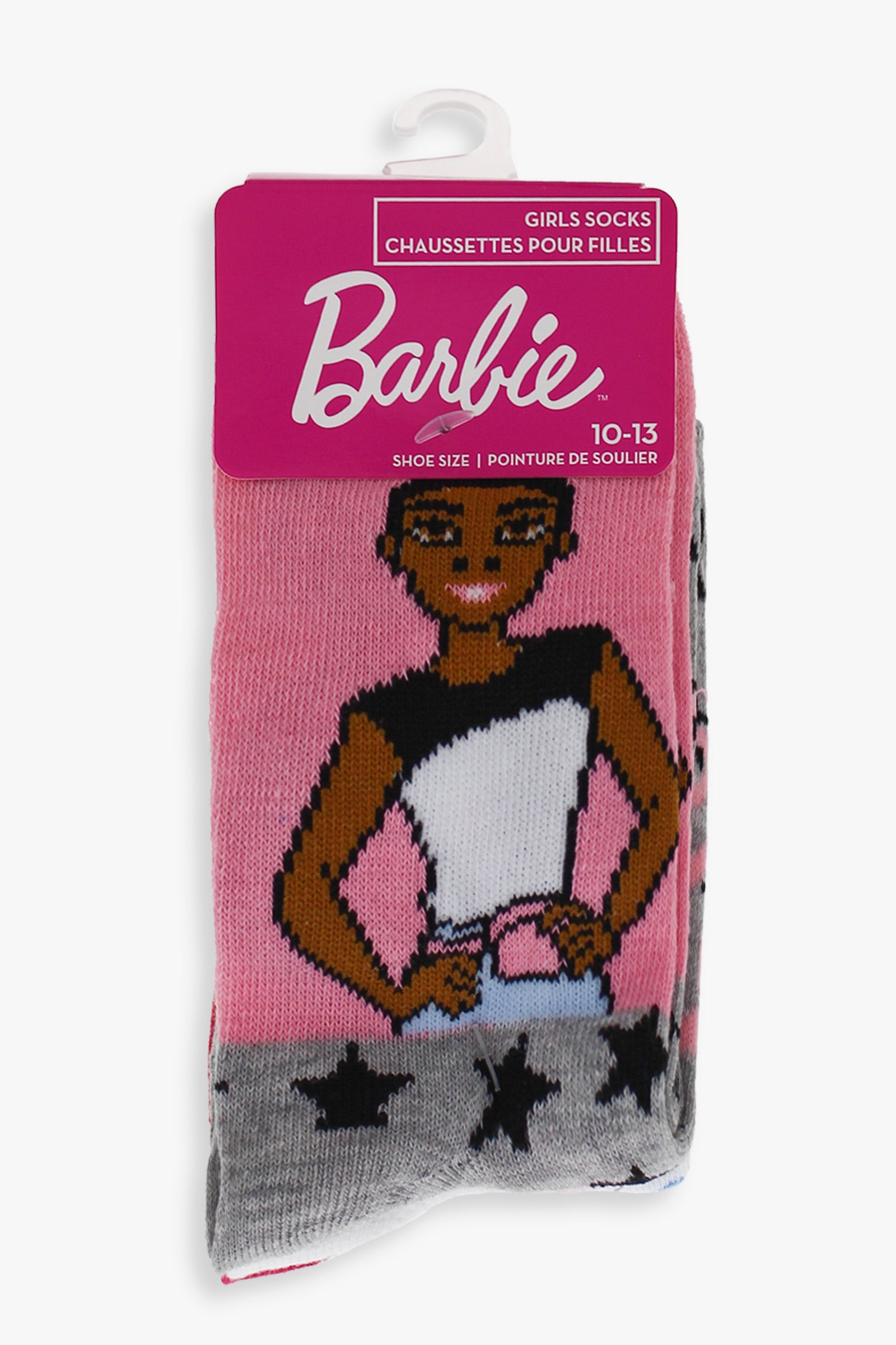 Gertex Barbie Youth Girls 3-Pack Graphic Crew Socks