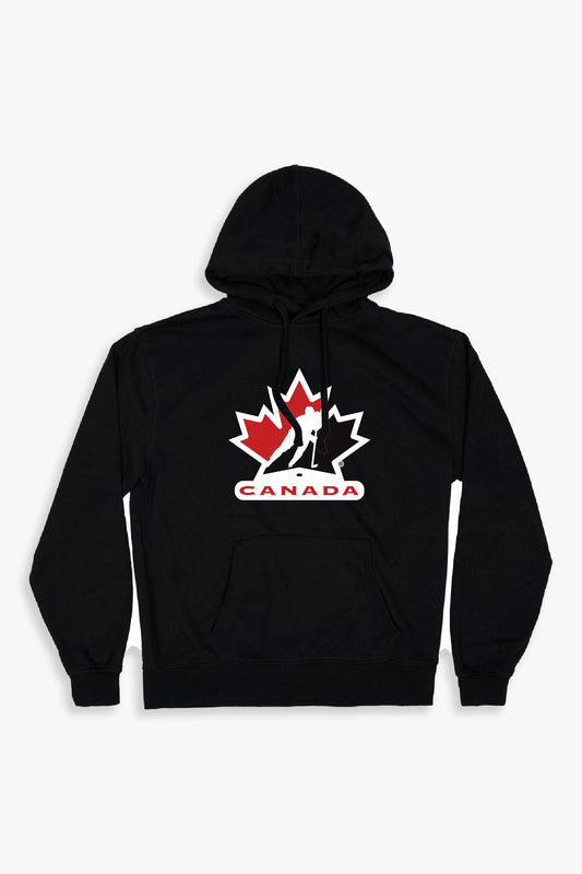 Official Hockey Canada Adult Unisex Black Hoodie with Current Logo