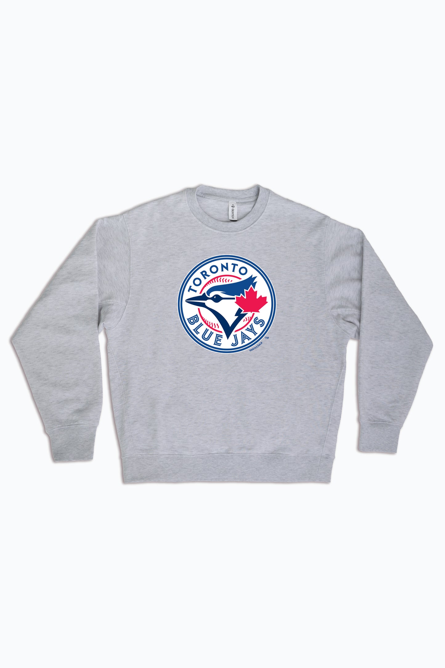 MLB Toronto Blue Jays Logo Crewneck Sweatshirt for Adult Men, Women | Unisex Heather Grey Pullover