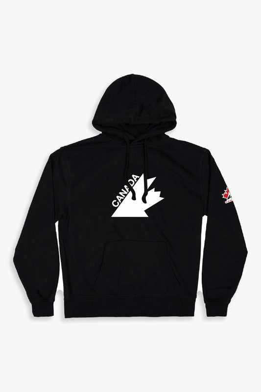 Official Hockey Canada Adult Unisex Black Hoodie with 1976/1987 Logo