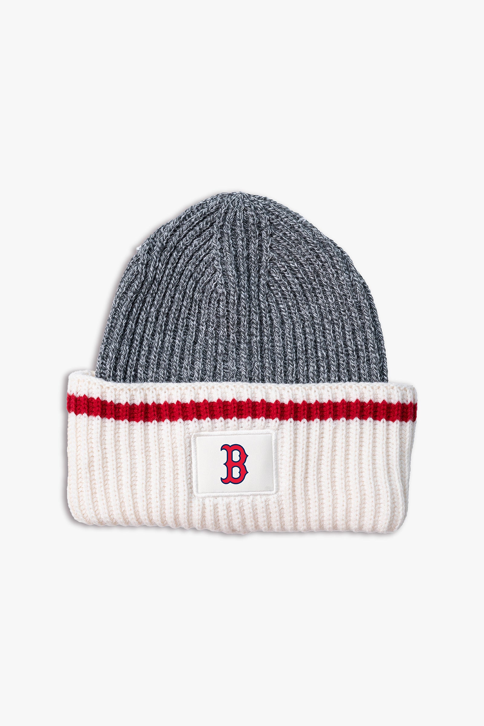 MLB Boston Red Sox Lodge Adult Oversized Triple Cuff Toque Beanie with Printed Logo