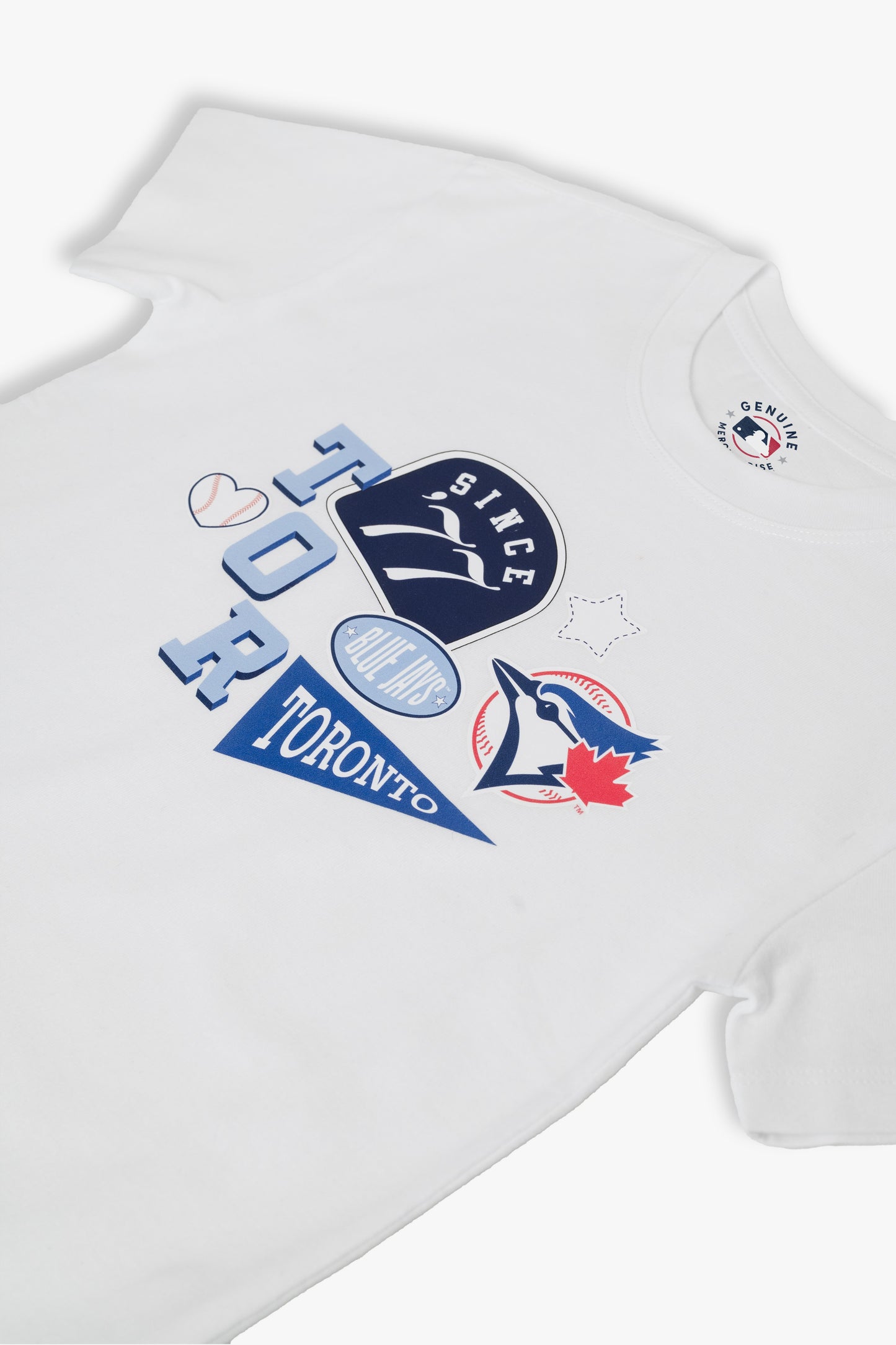 Toronto Blue Jays Since '77 Baby Outfit 2-Piece Set, MLB White T-Shirt & Powder Blue French Terry Pants, Boys & Girls, 9M-4T