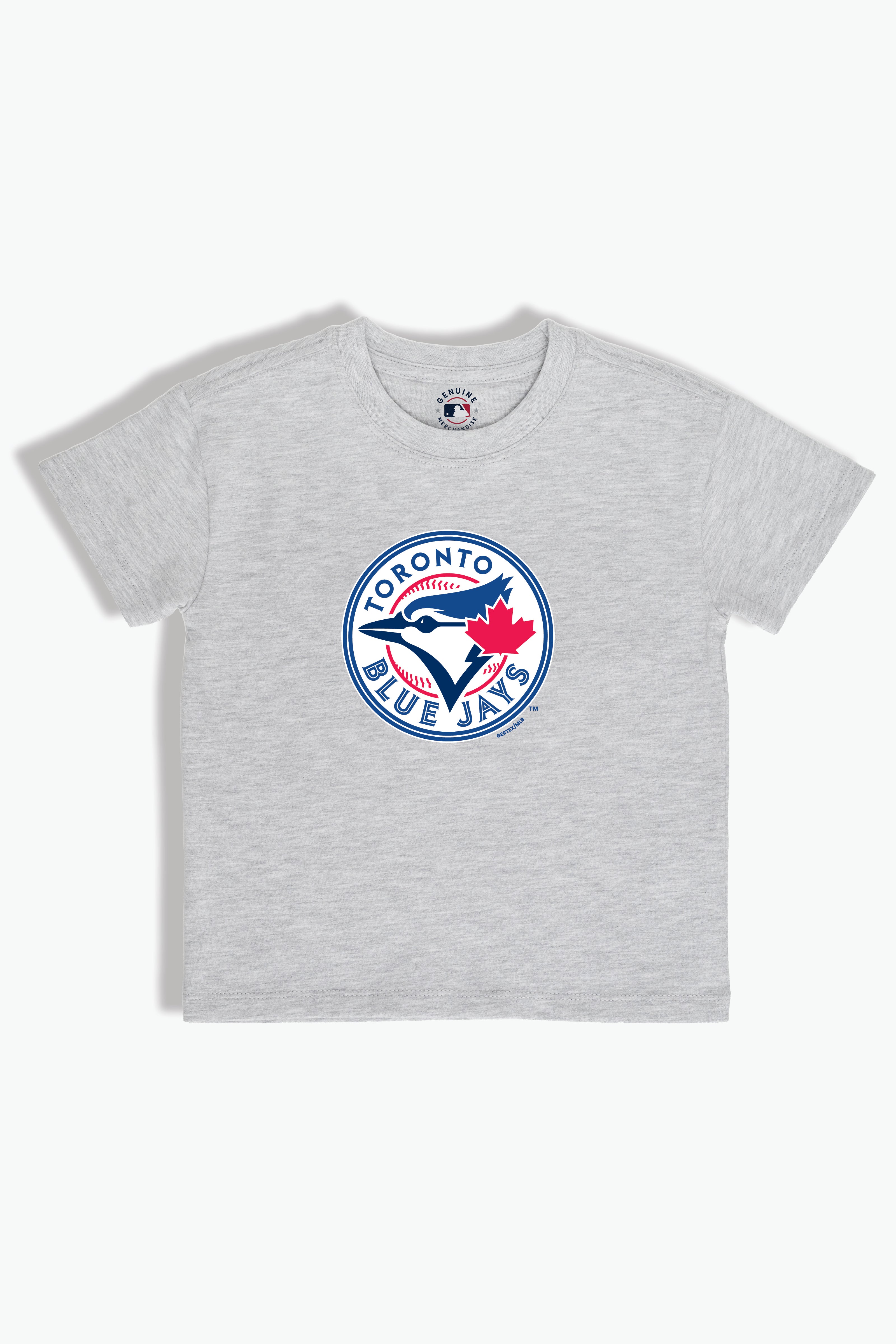 Heather Grey MLB Toronto Blue Jays Baby/Toddler T-Shirt, Soft Combed Cotton, 6M-4T