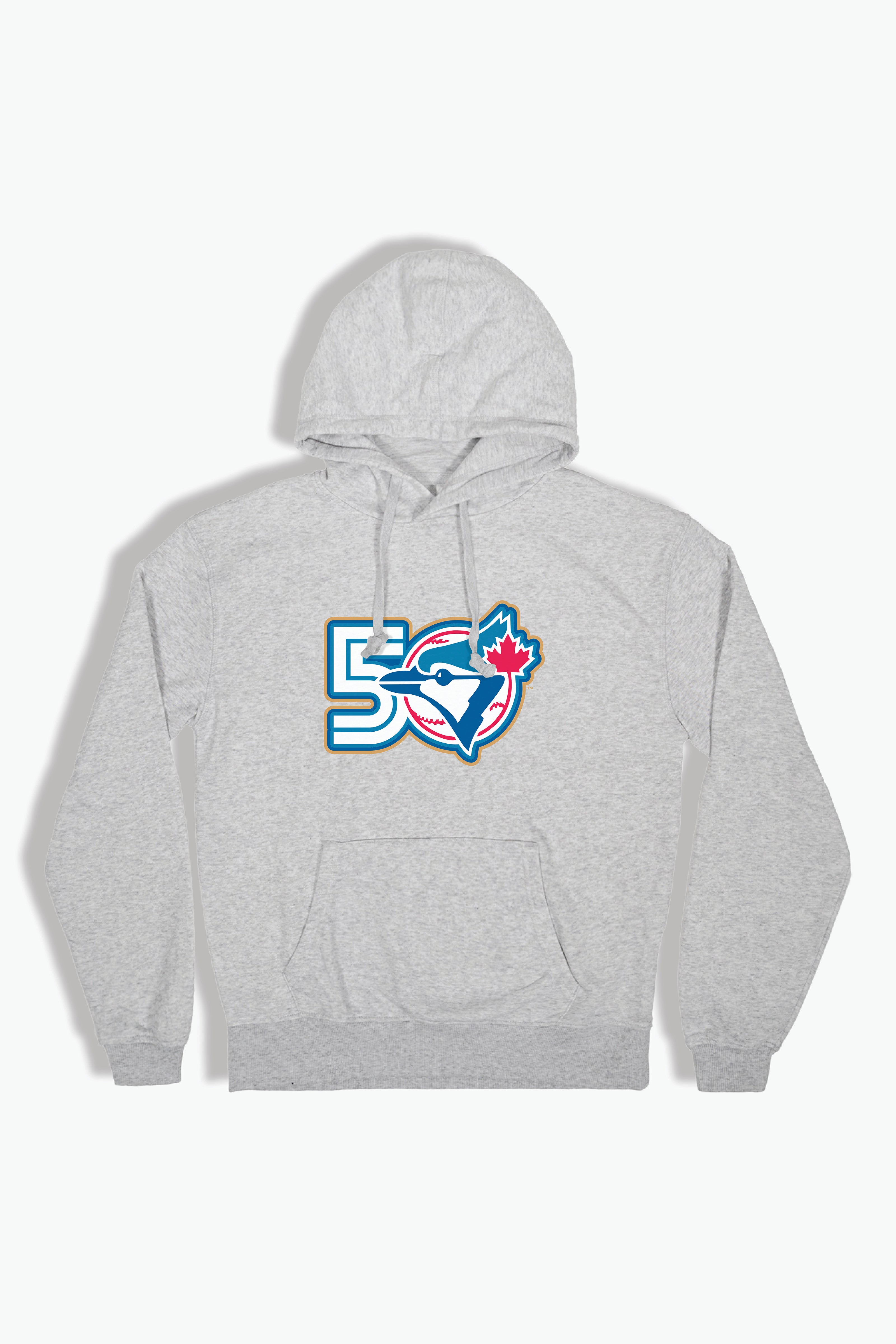 Toronto Blue Jays Hoodie MLB 50th Anniversary Adult Pullover Sweatshirt, Unisex XS-XXL