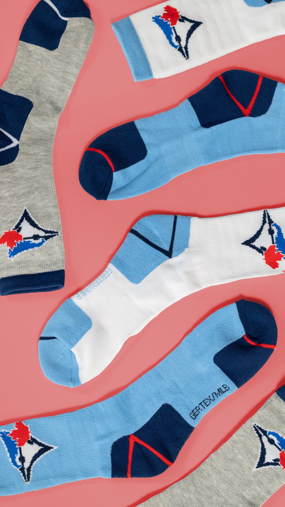 Gertex MLB Toronto Blue Jays Men's 3-Pack Crew Socks