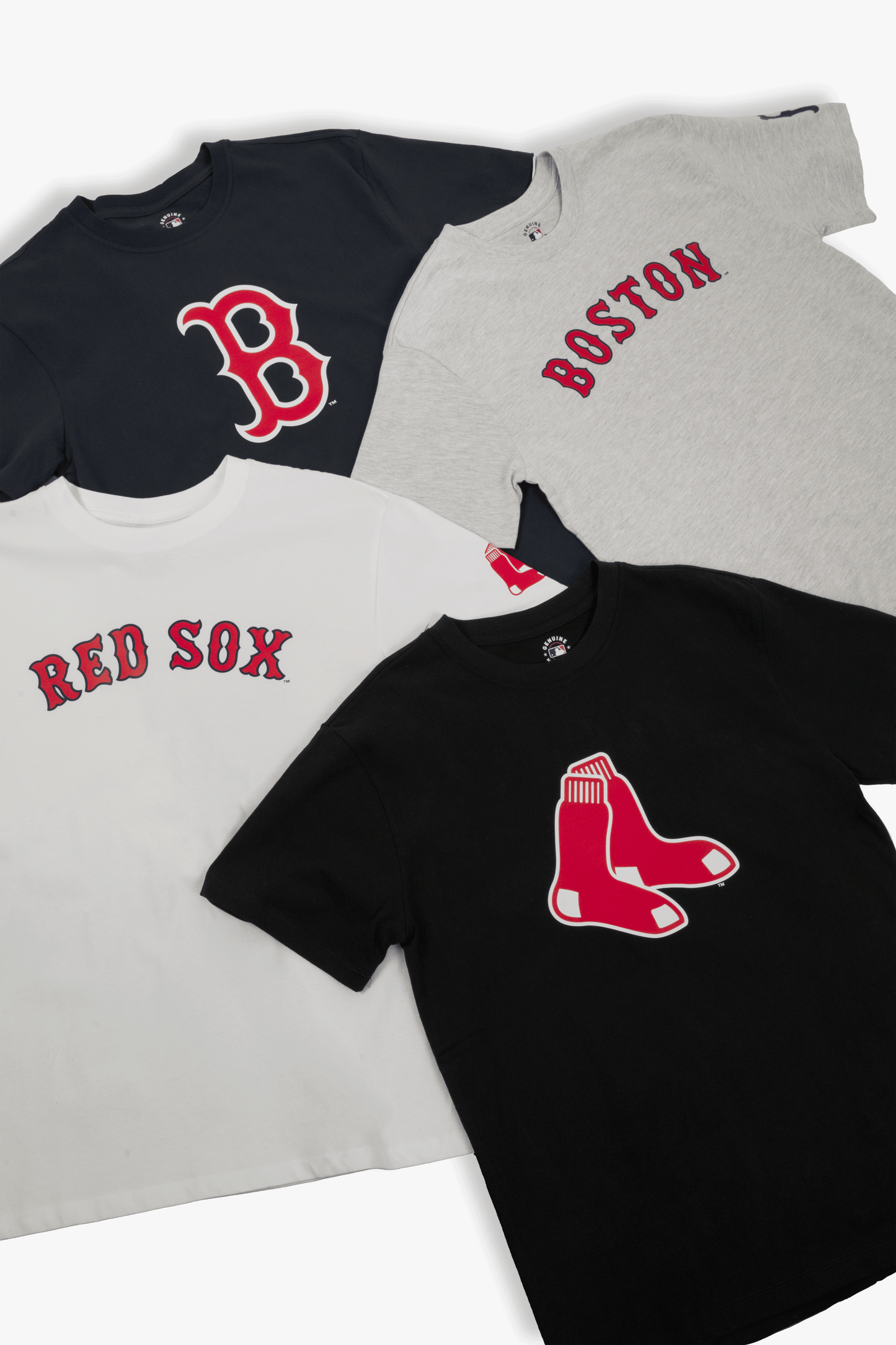 MLB Boston Red Sox Adult Cloud White T-Shirt, 100% Cotton Tee, Men Women XS-2XL