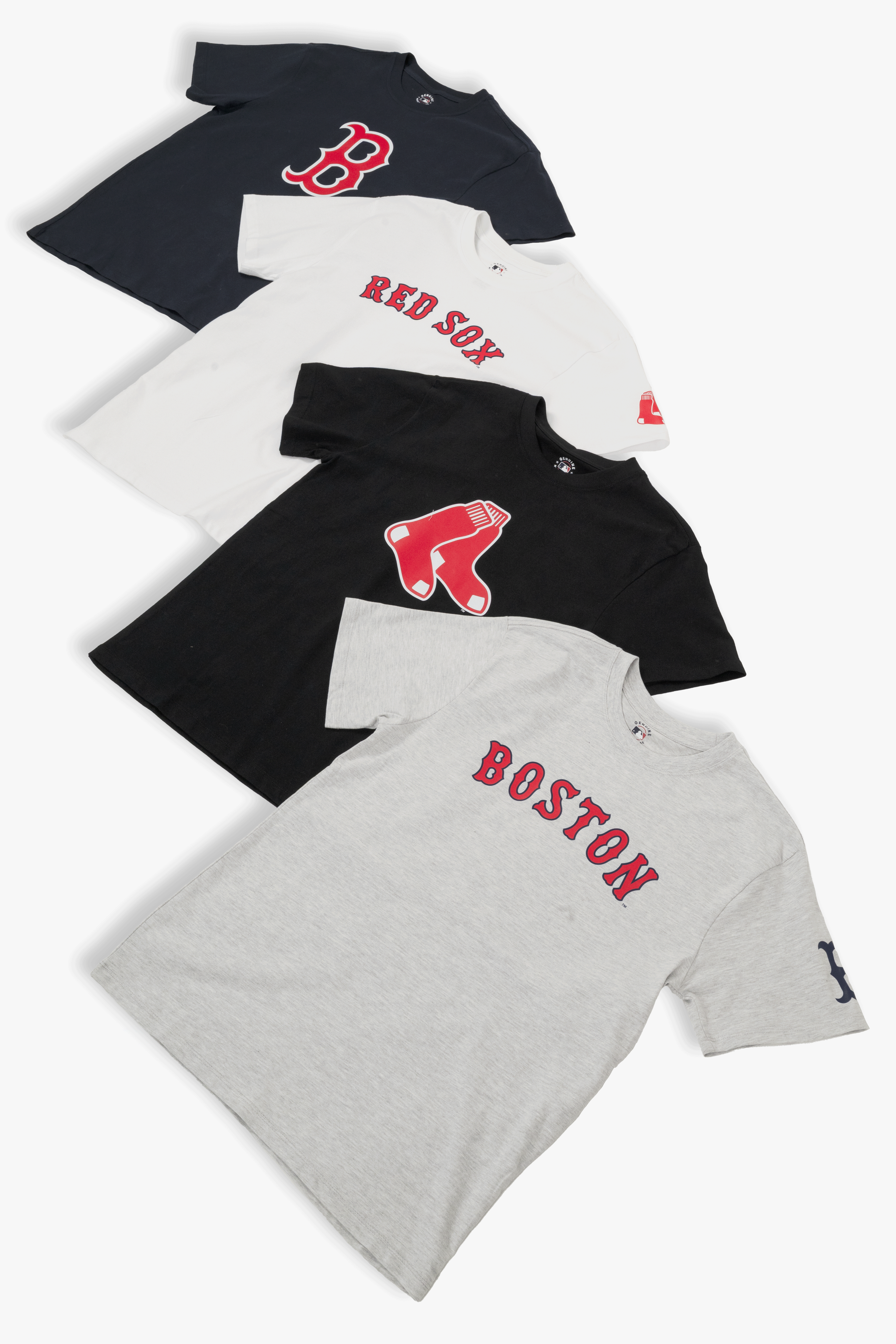MLB Boston Red Sox Adult Cloud Heather Grey T-Shirt, 100% Cotton Tee, Men Women XS-2XL