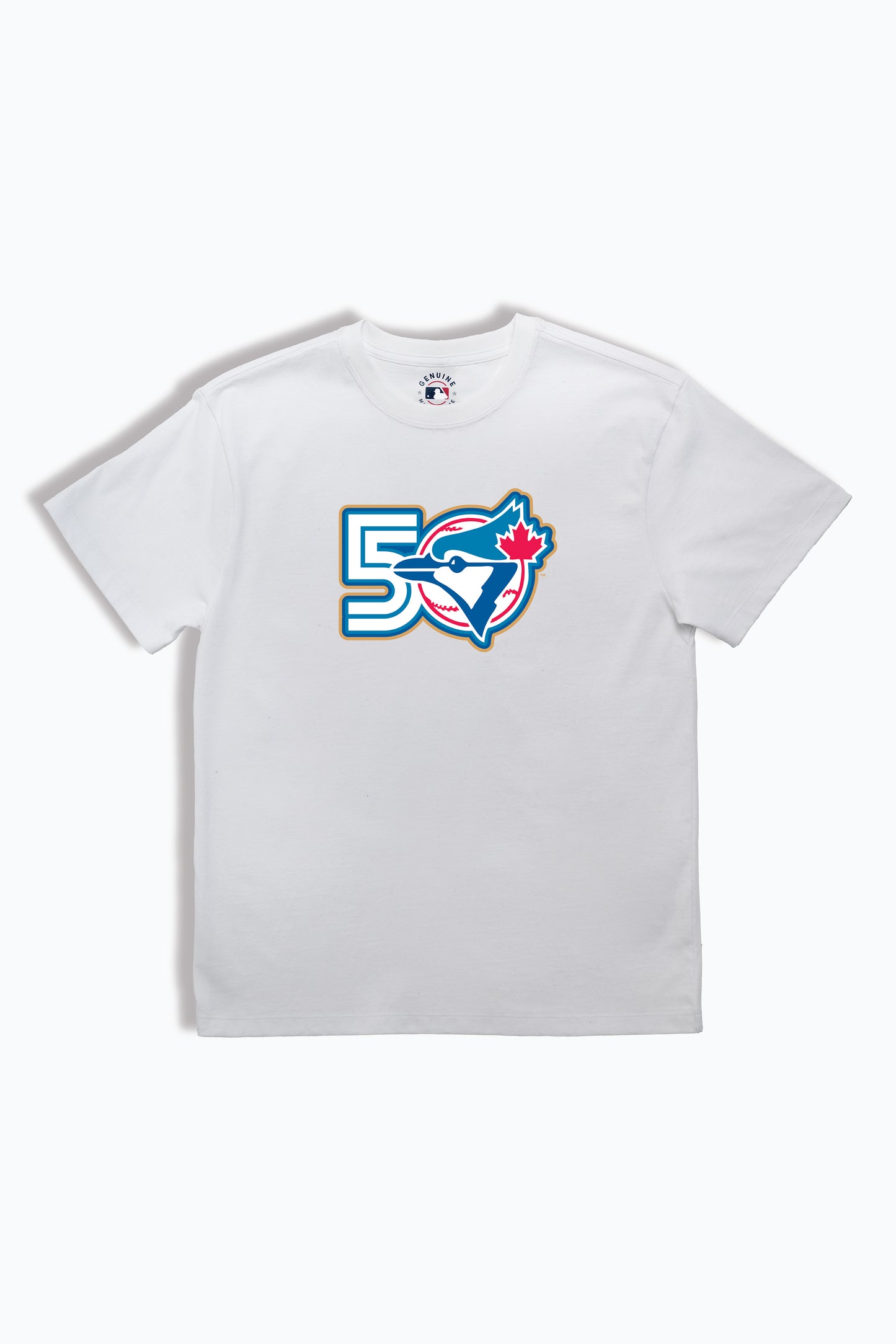 Toronto Blue Jays T-Shirt MLB 50th Anniversary Adult Tee, Soft Cloud Wash Cotton T-shirt, Unisex XS-XXL
