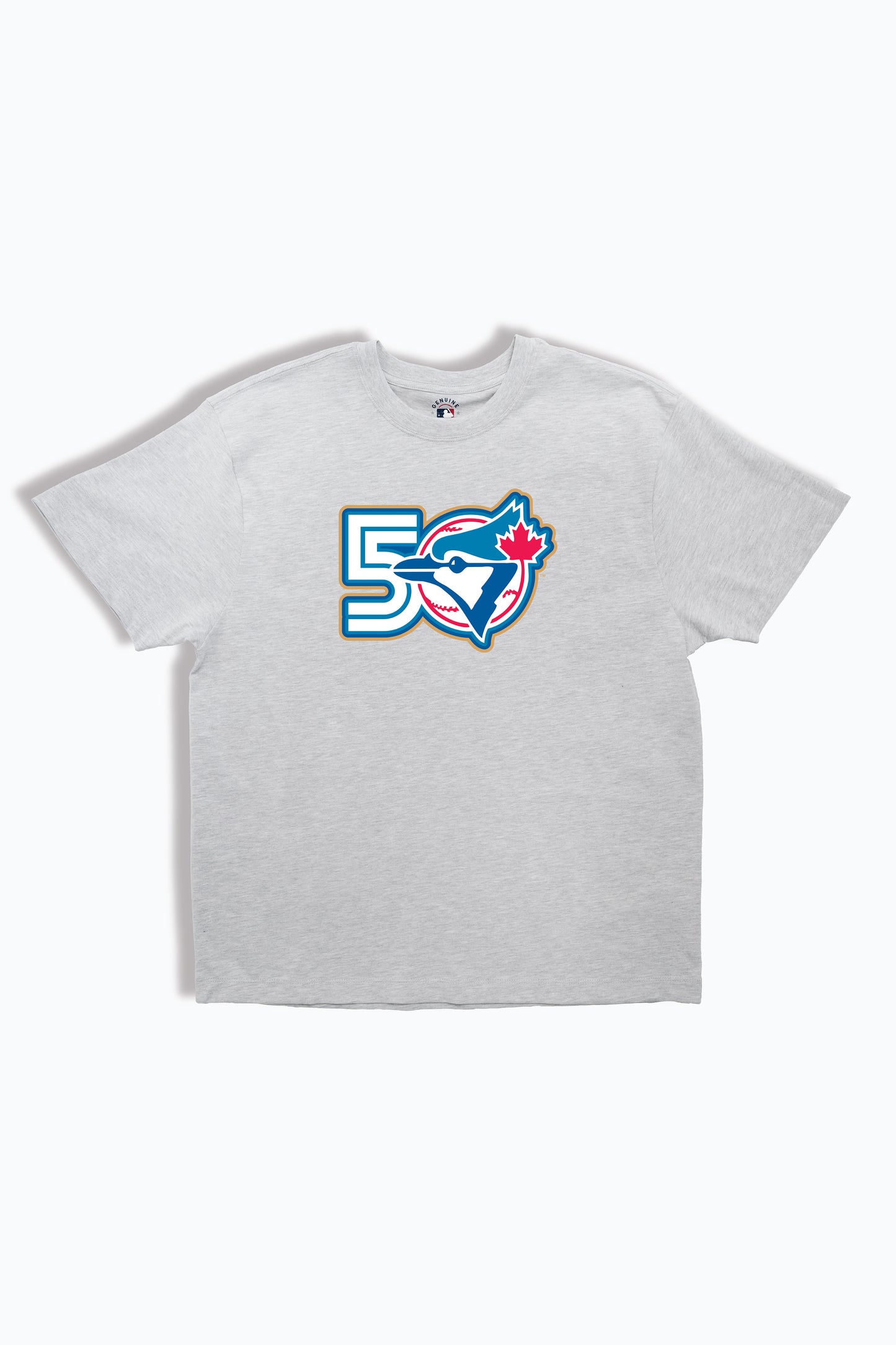Toronto Blue Jays T-Shirt MLB 50th Anniversary Adult Tee, Soft Cloud Wash Cotton T-shirt, Unisex XS-XXL