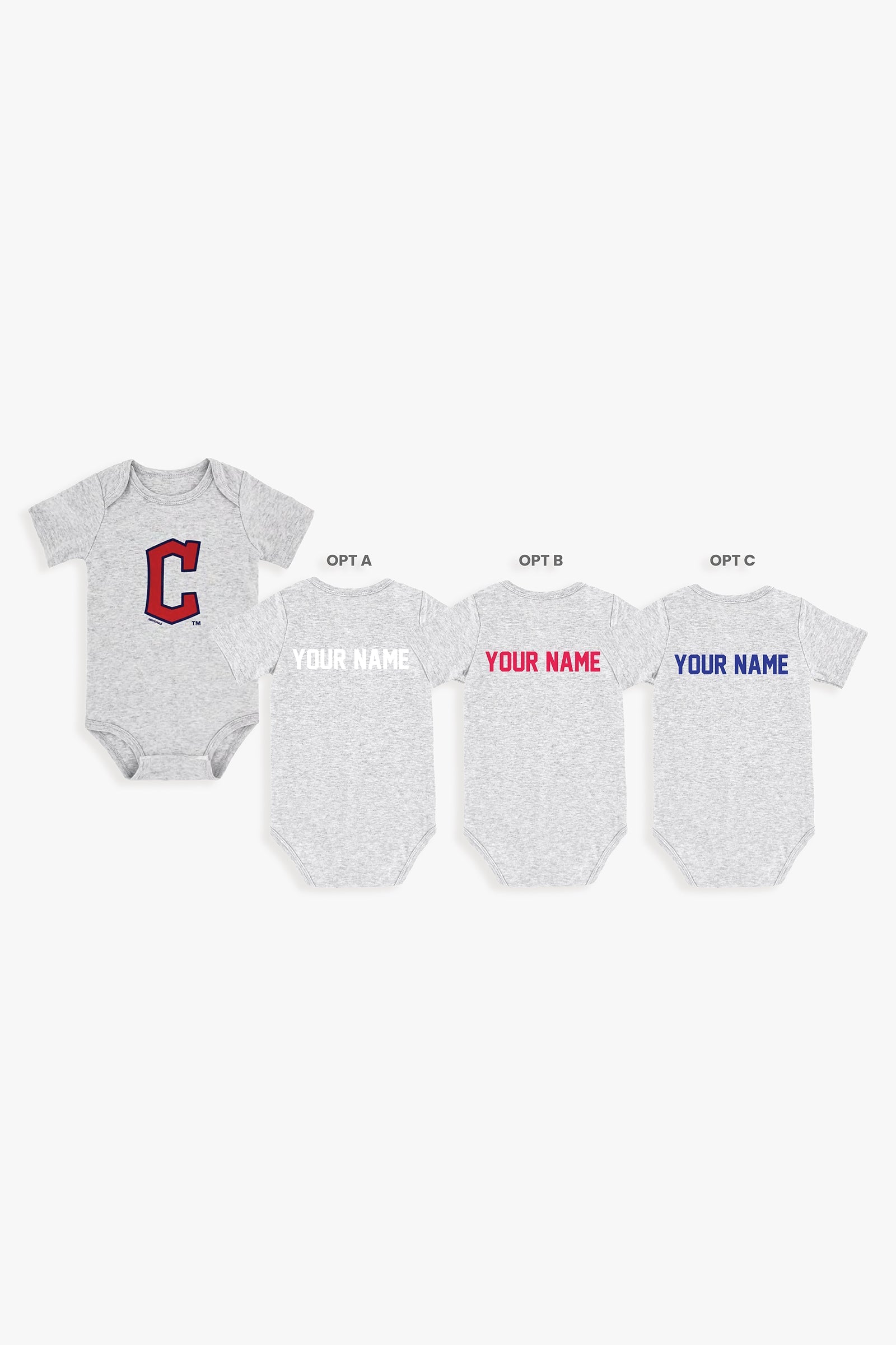 Customizable MLB Baby Onesie Bodysuit in Grey (12-18 Months)