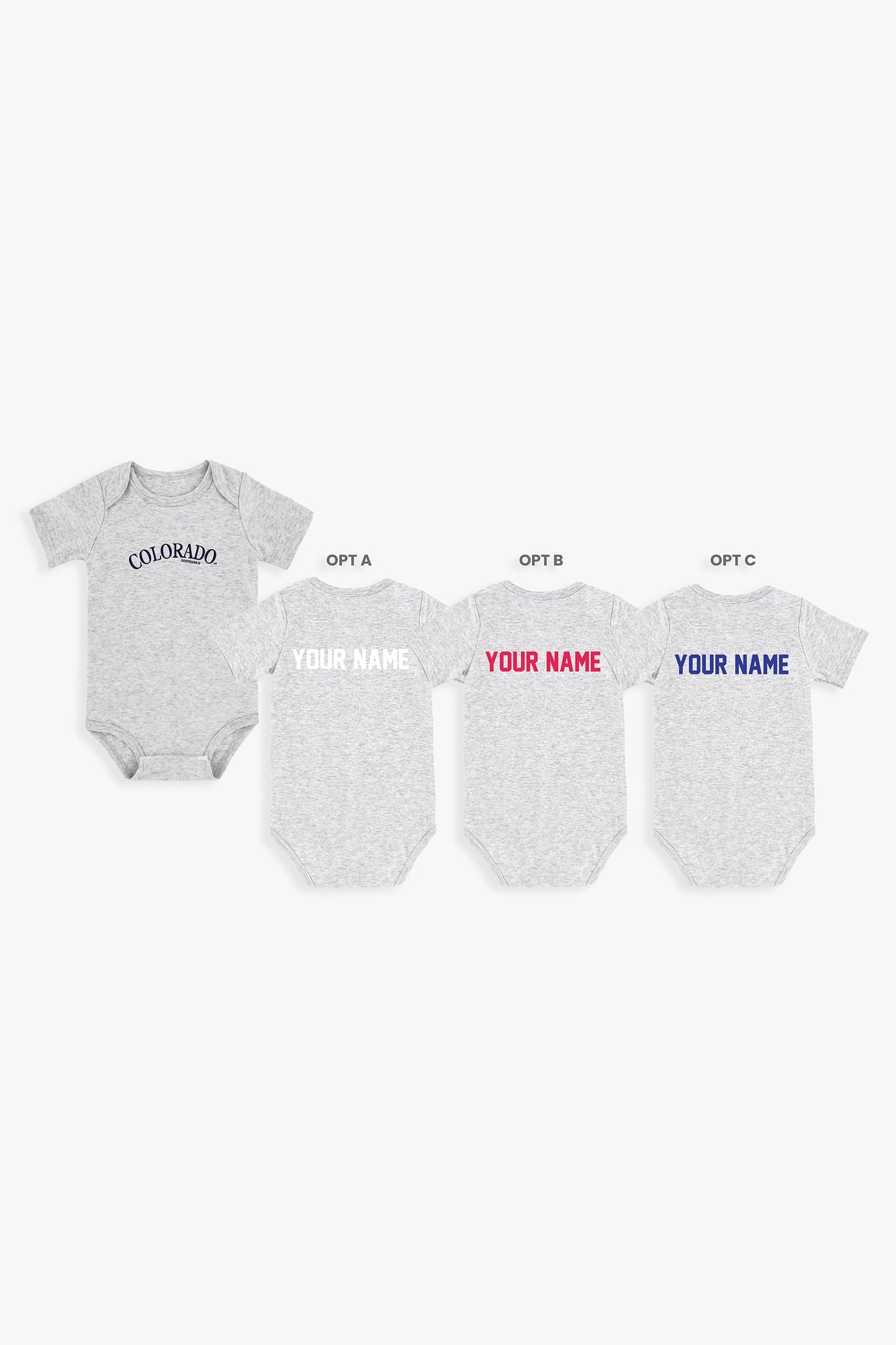 Customizable MLB Baby Onesie Bodysuit in Grey (12-18 Months)