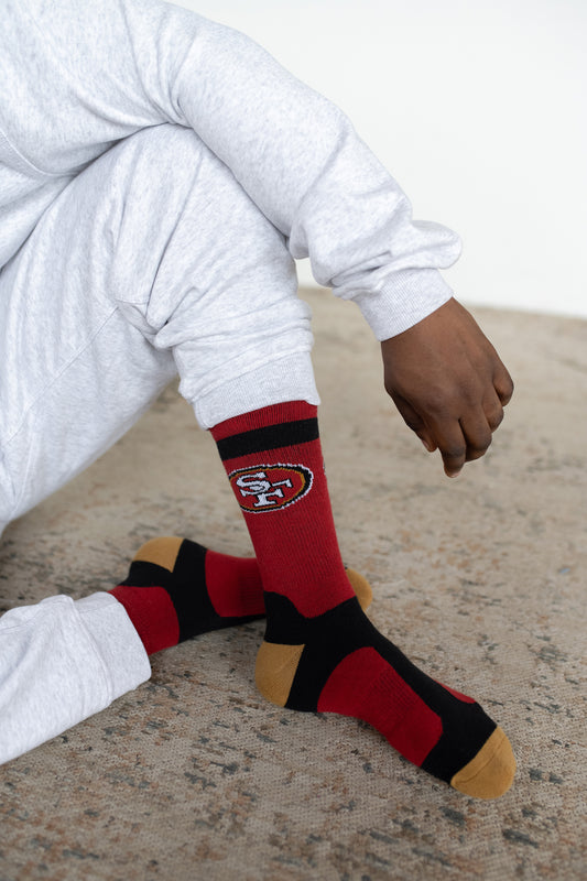 Men's NFL San Francisco 49ers 3-Pack Sport Crew Socks