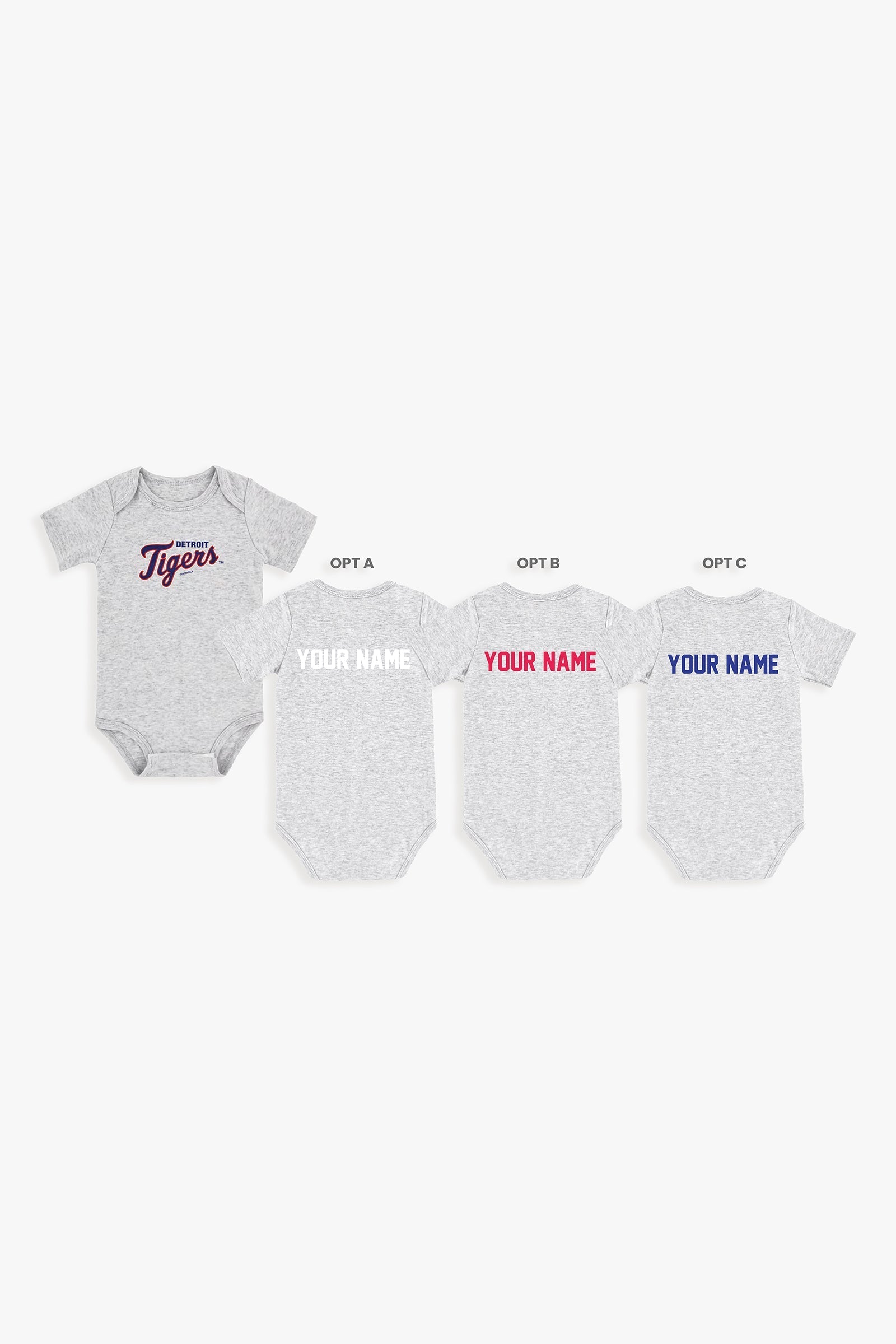 Customizable MLB Baby Onesie Bodysuit in Grey (18-24 Months)