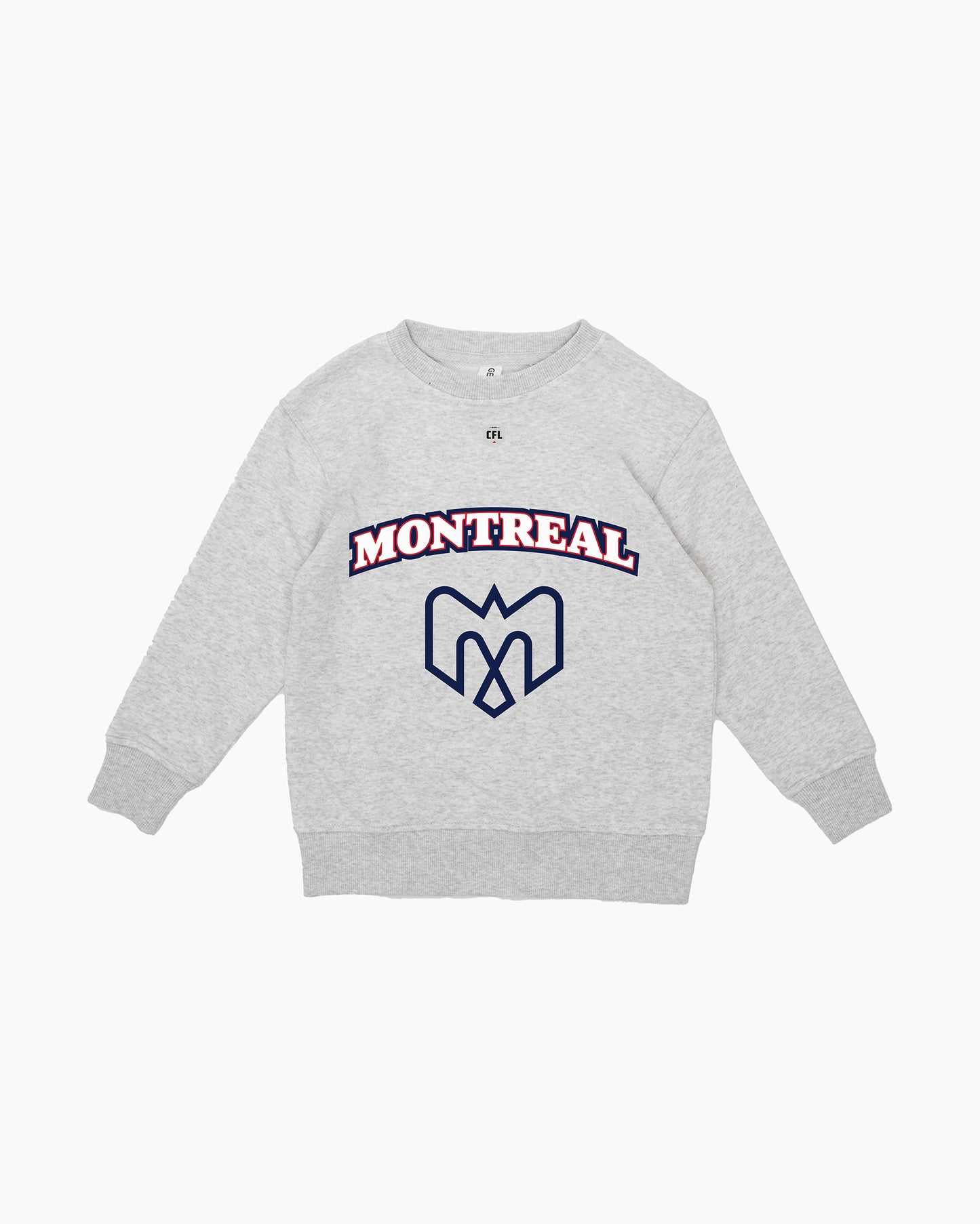 CFL Team Kids Grey French Terry Crewneck Sweatshirt