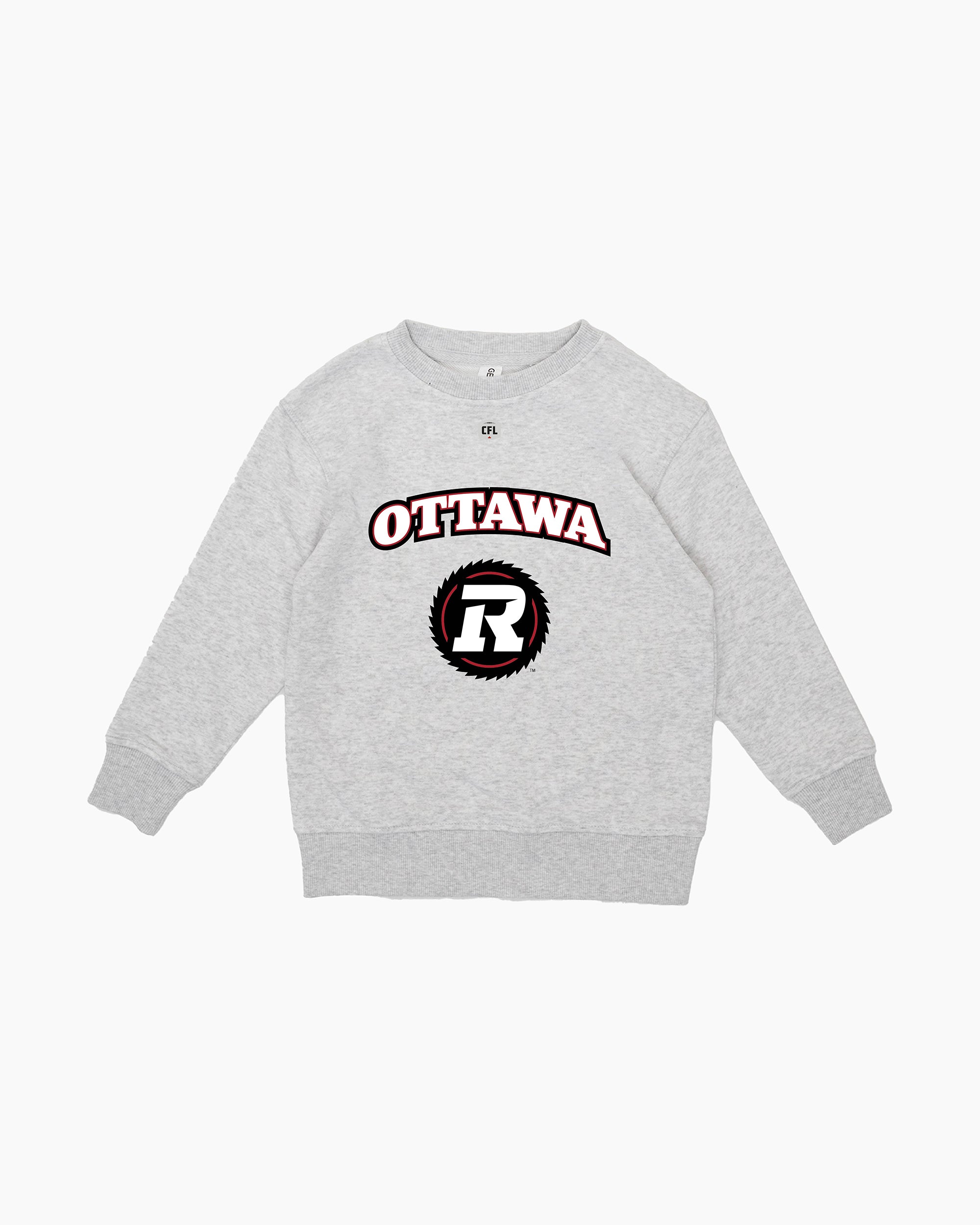 CFL Team Kids Grey French Terry Crewneck Sweatshirt