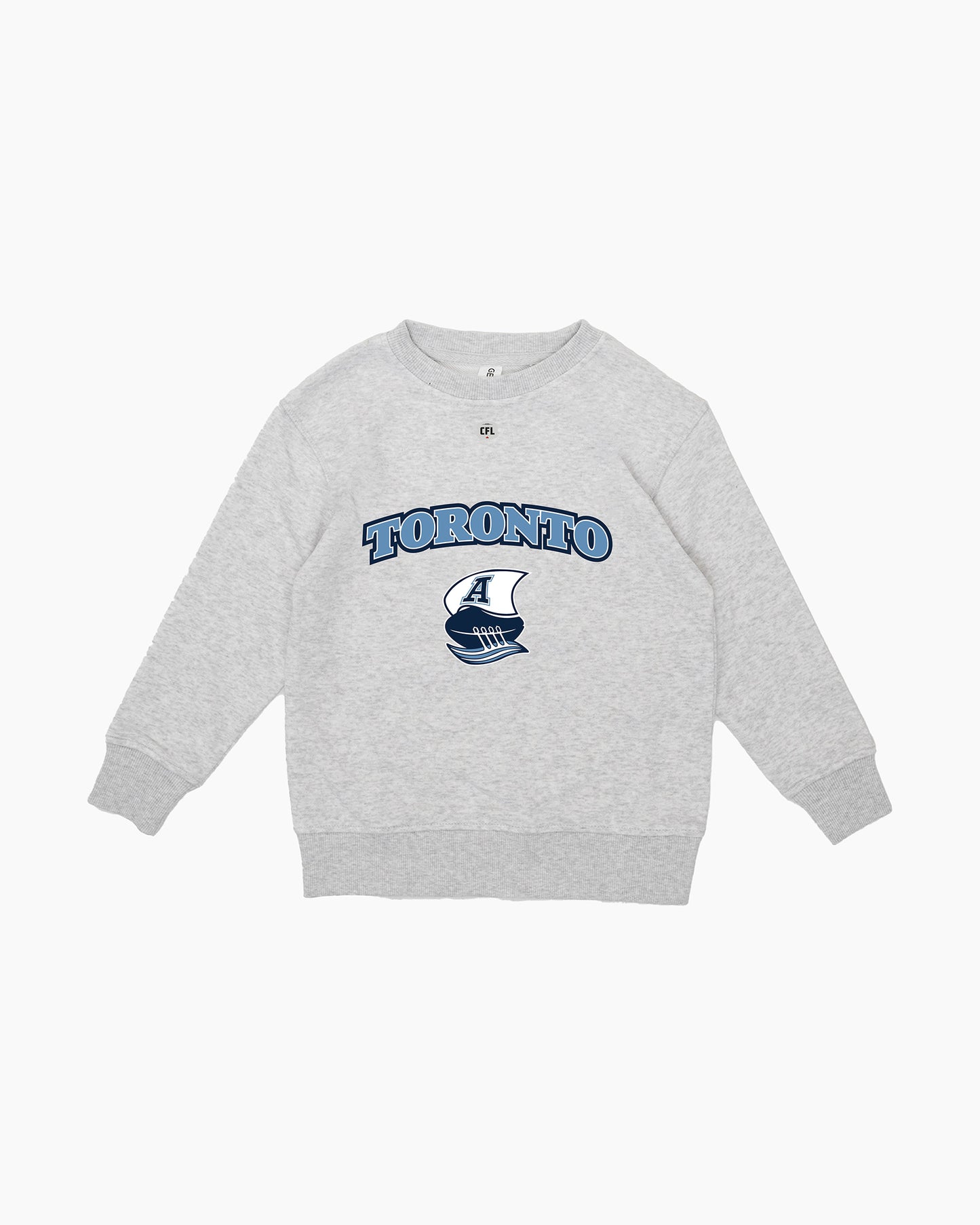 CFL Team Kids Grey French Terry Crewneck Sweatshirt