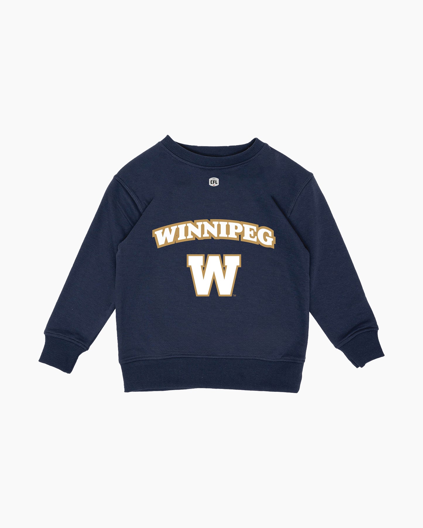 CFL Team Kids Navy French Terry Crewneck Sweatshirt