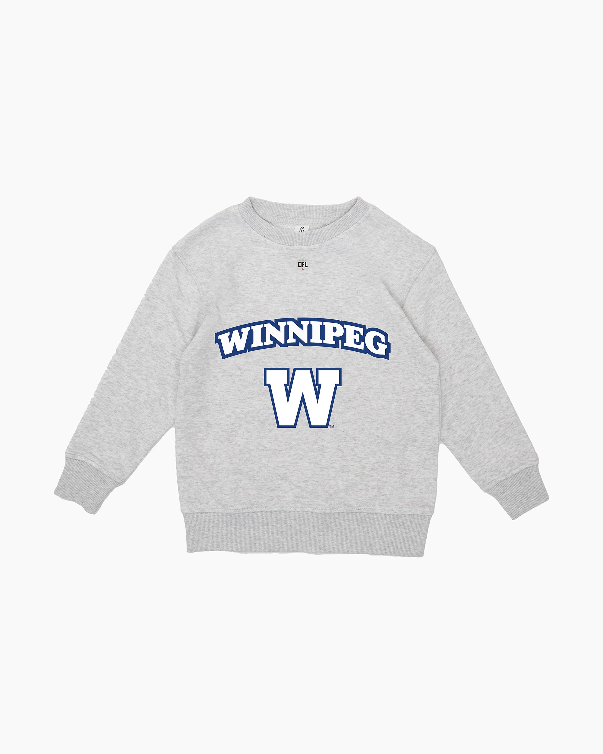 CFL Team Kids Grey French Terry Crewneck Sweatshirt