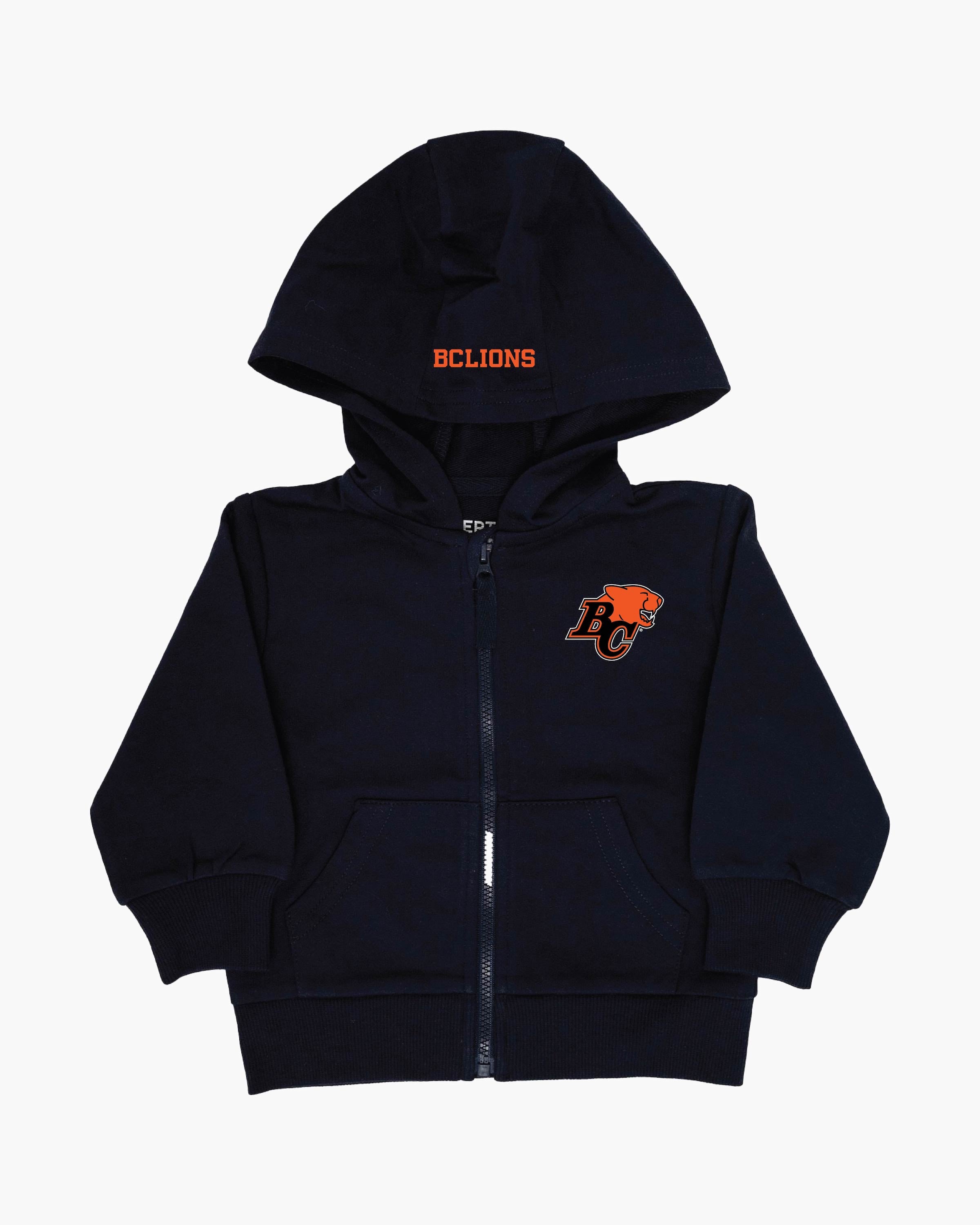 CFL Team Baby Infant French Terry Cotton Zip-Up Hoodie in Navy