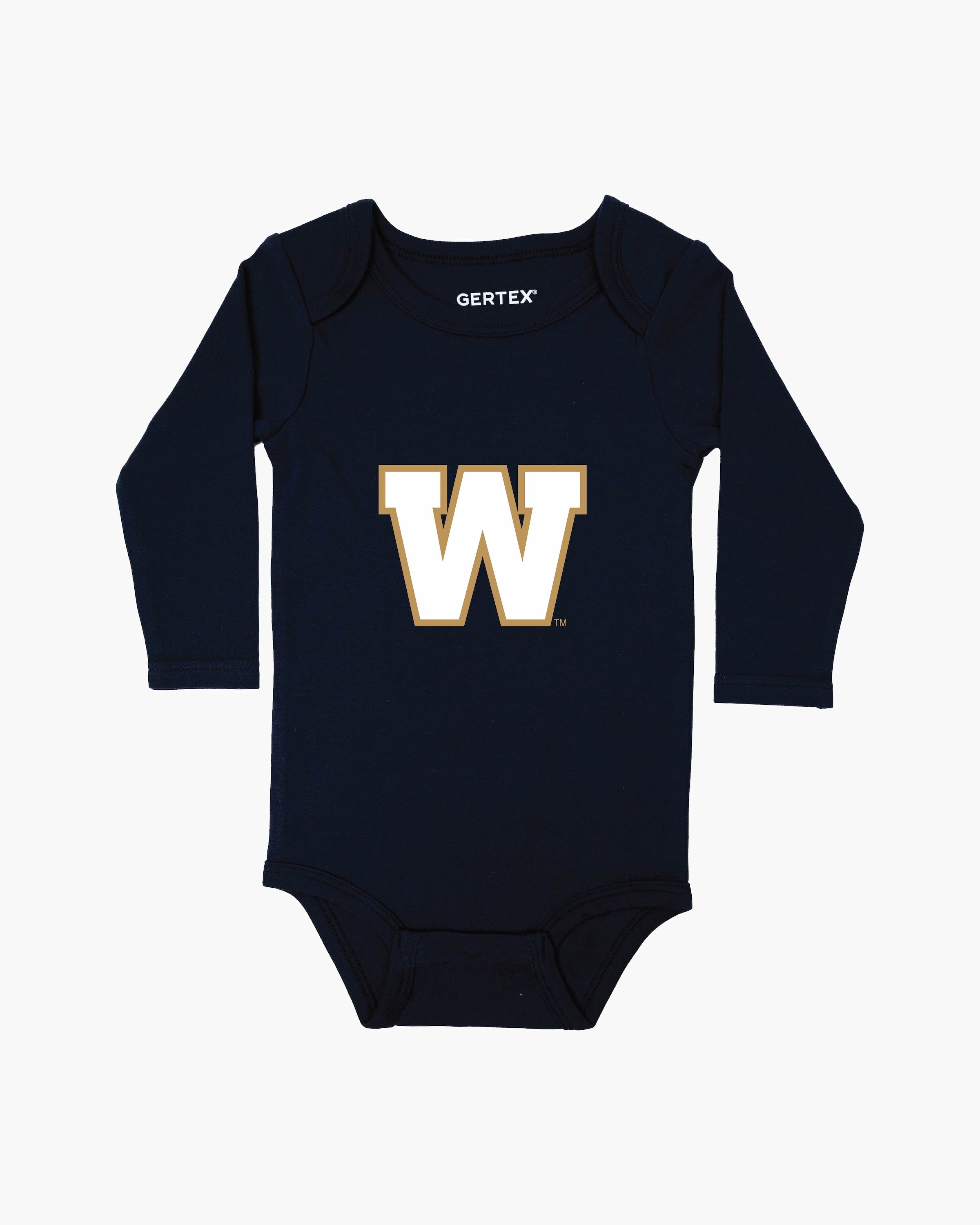 CFL Team Navy Organic Baby Long Sleeve Bodysuit