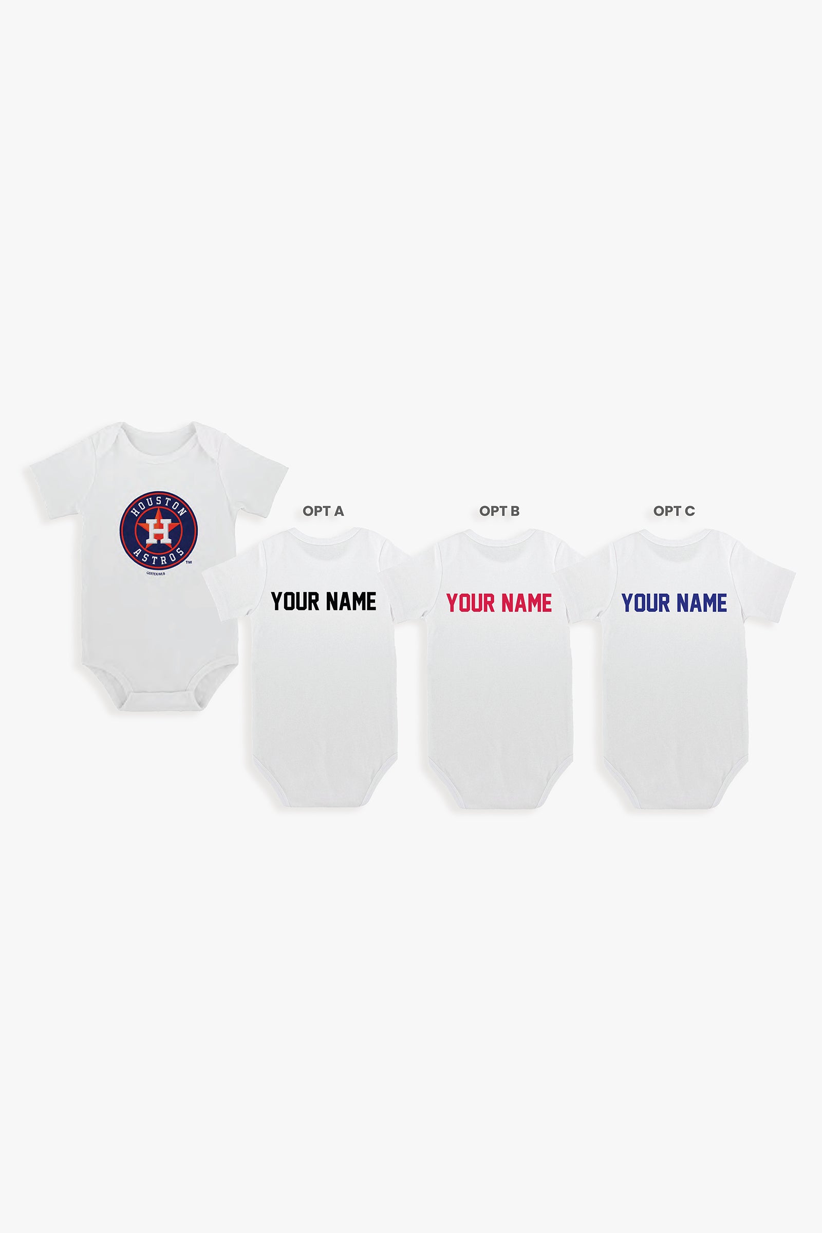 Customizable MLB Baby Bodysuit in White (0-3 Months)