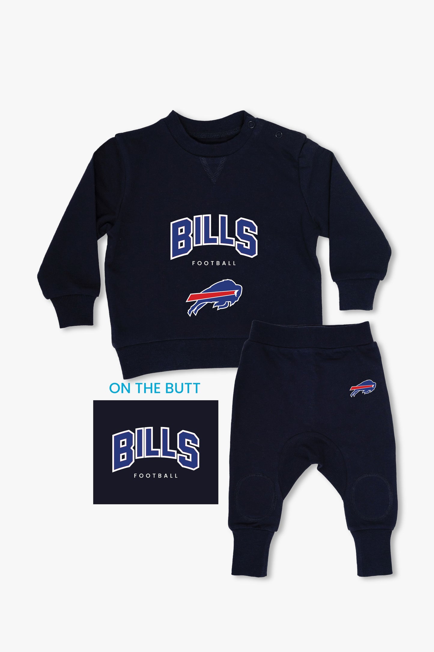 NFL Baby 2-Piece Navy French Terry Cotton Set