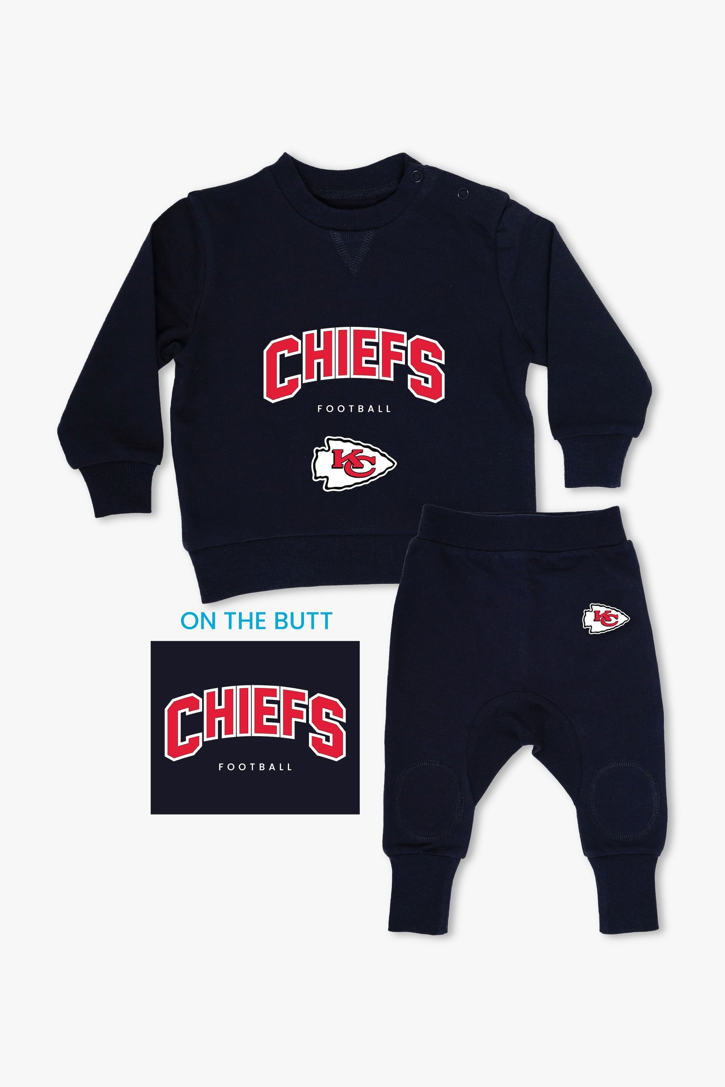 NFL Baby 2-Piece Navy French Terry Cotton Set