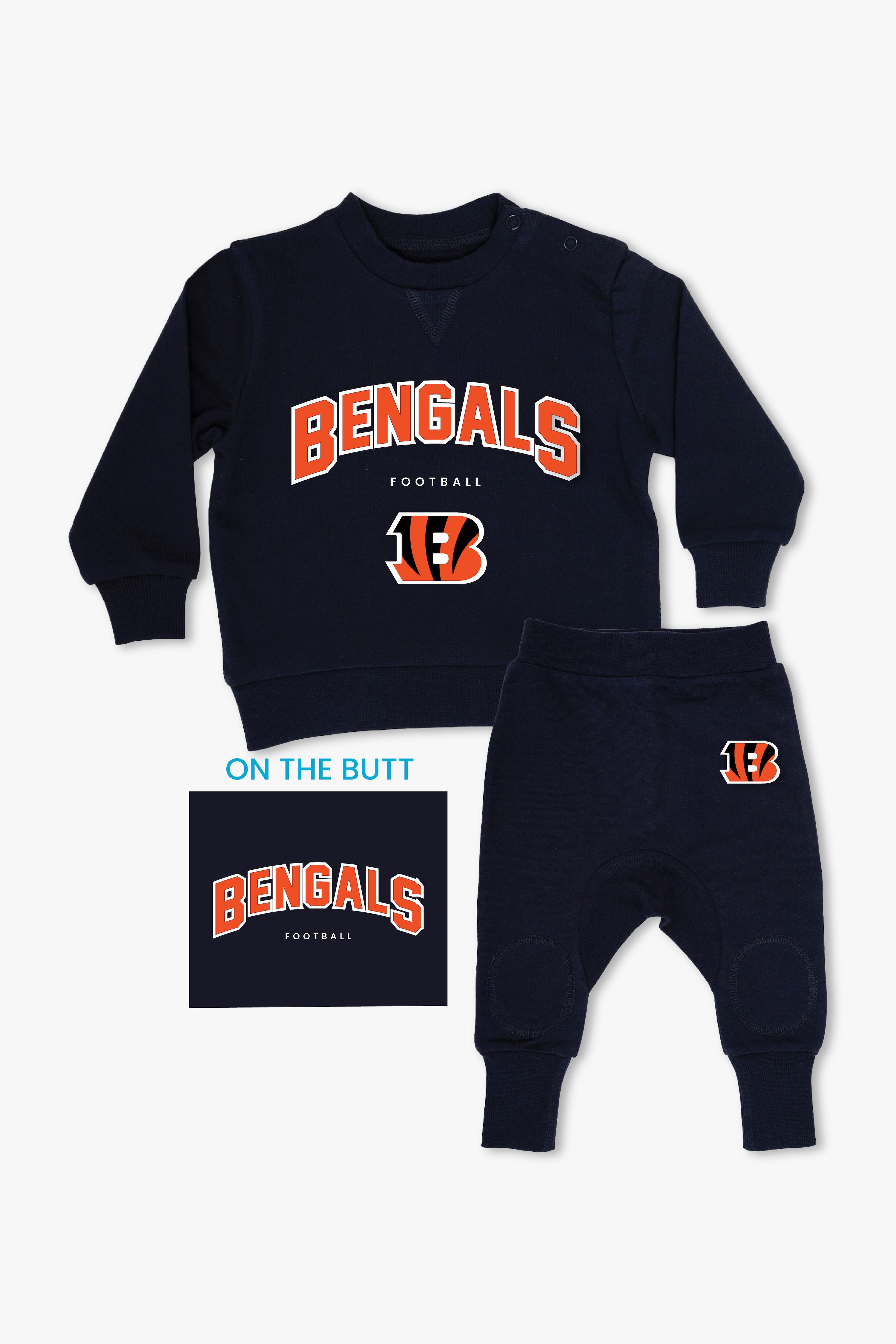 NFL Baby 2-Piece Navy French Terry Cotton Set